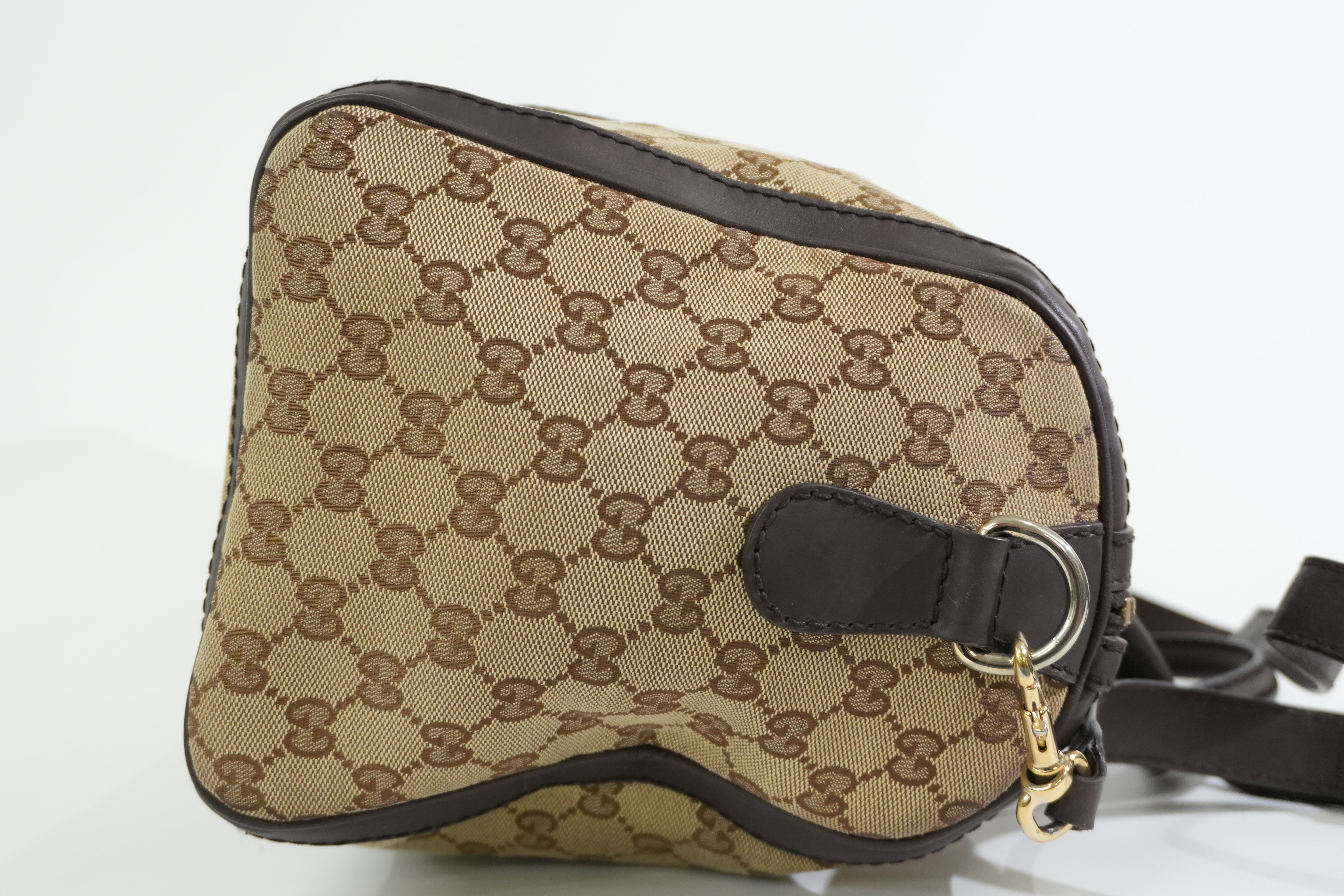 Pre-owned Gucci Two Way Ophidia Shoulder Bag Brown
