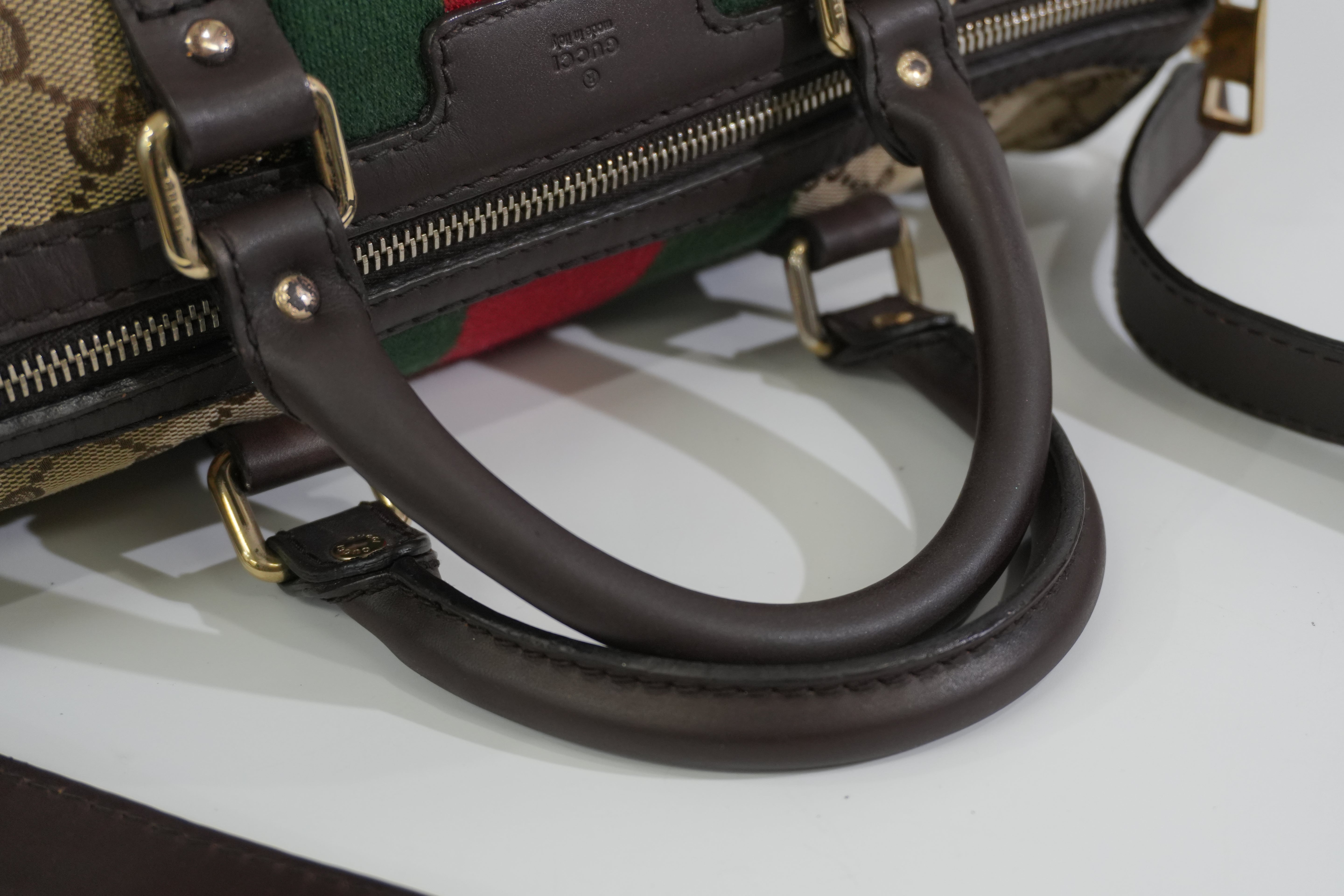 Pre-owned Gucci Two Way Ophidia Shoulder Bag Brown