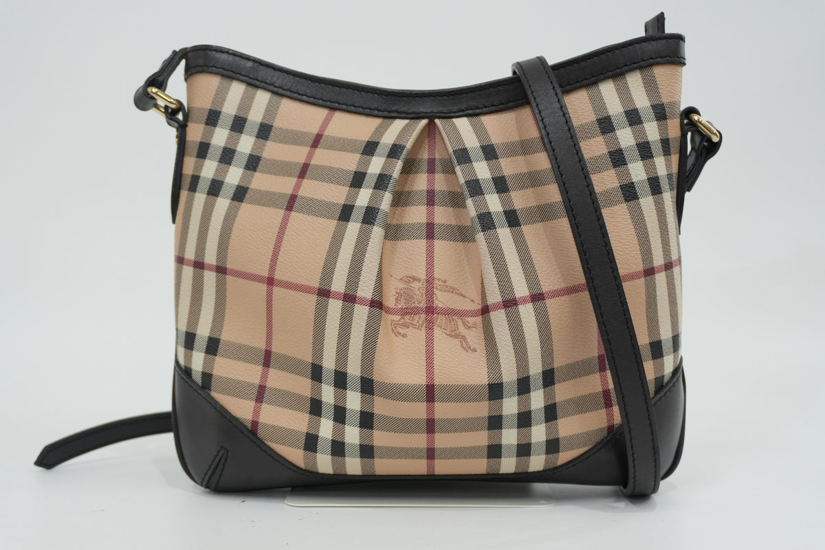 Pre-Owned Burberry Haymarket Check Hartham Crossbody Bag
