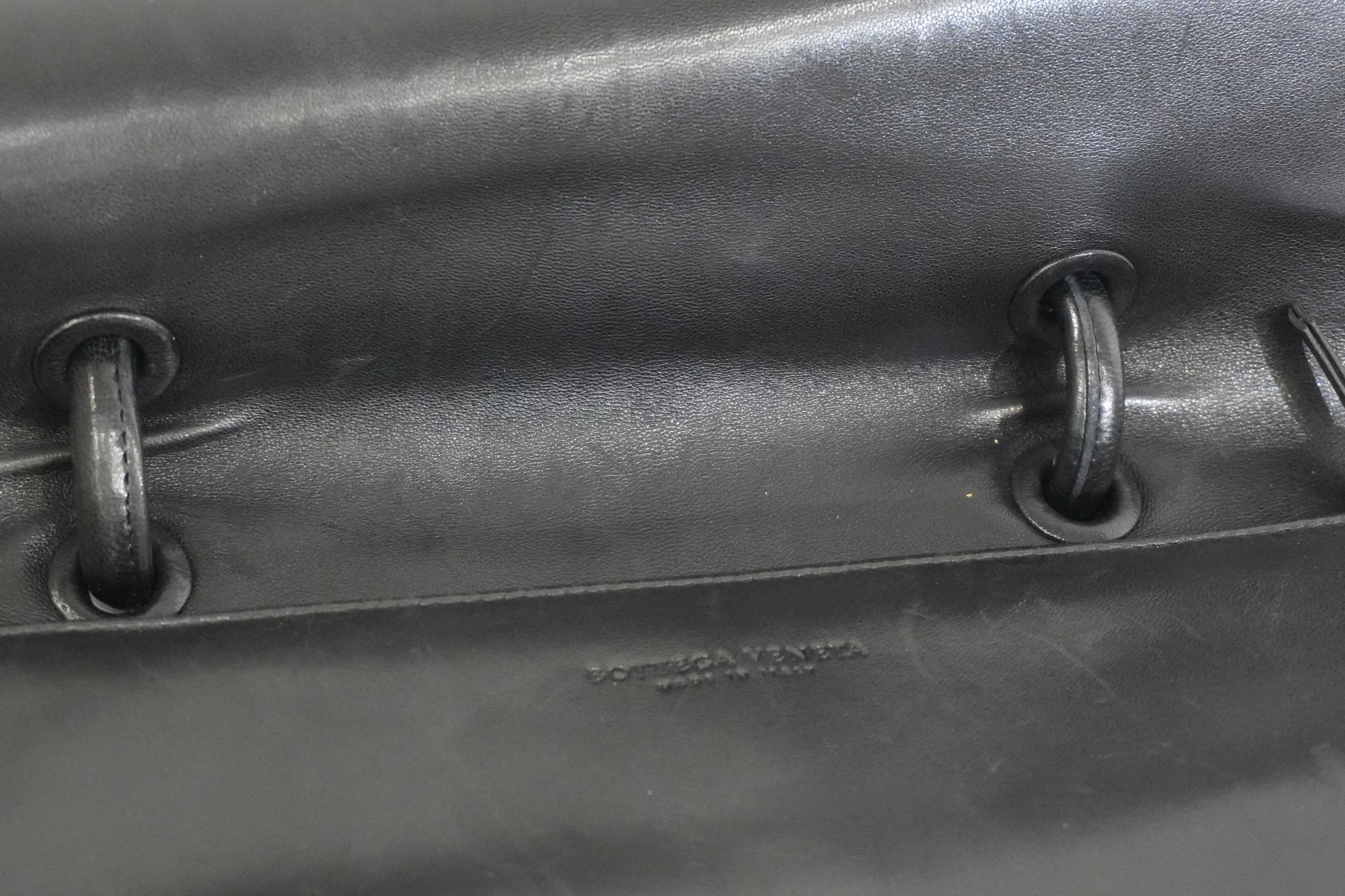 Pre-owned Bottega Briefcase Black