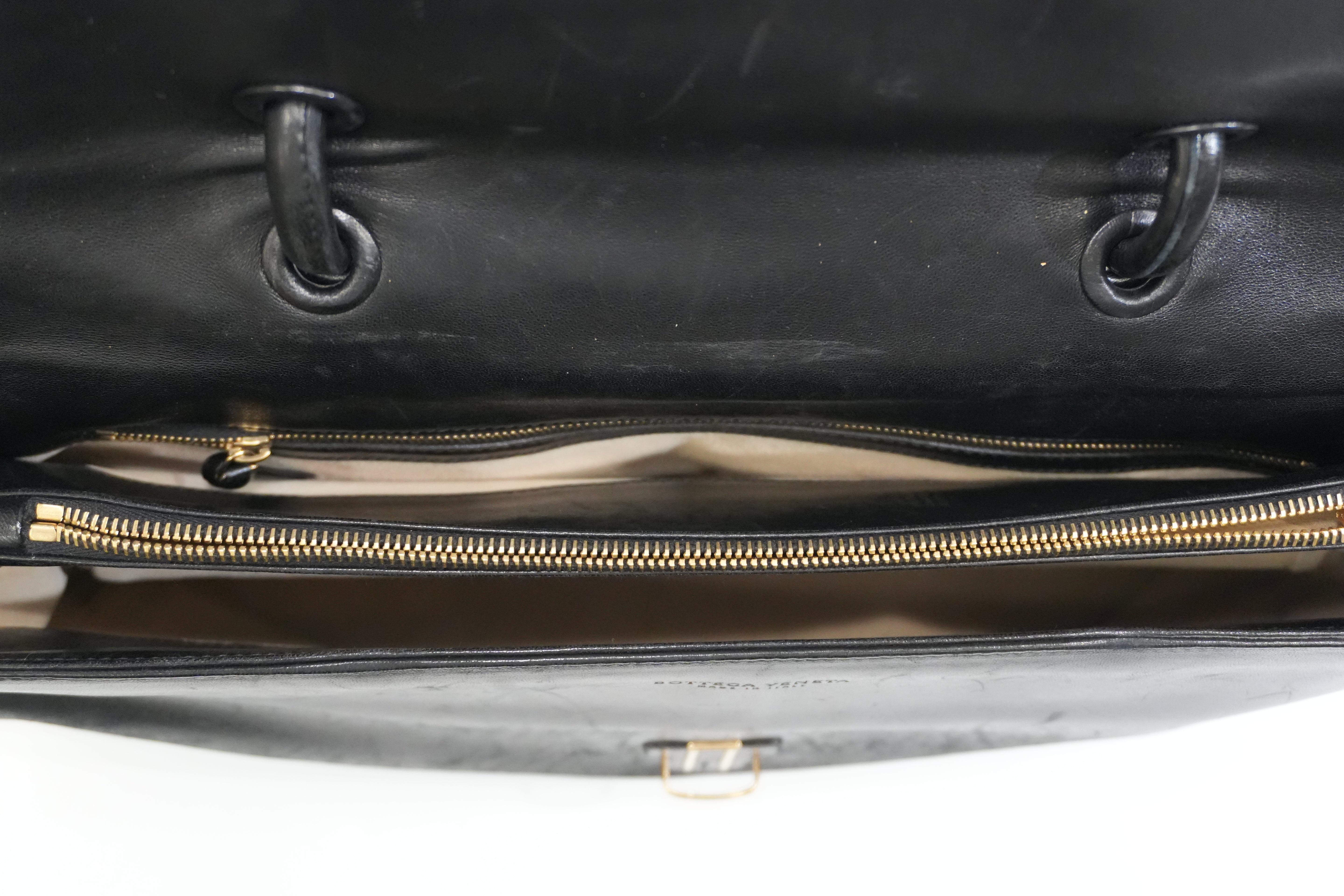 Pre-owned Bottega Briefcase Black