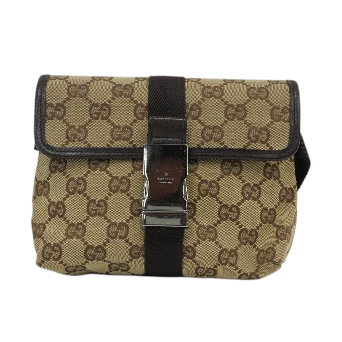 Pre-Owned Gucci GucciSima Belt Bag Brown