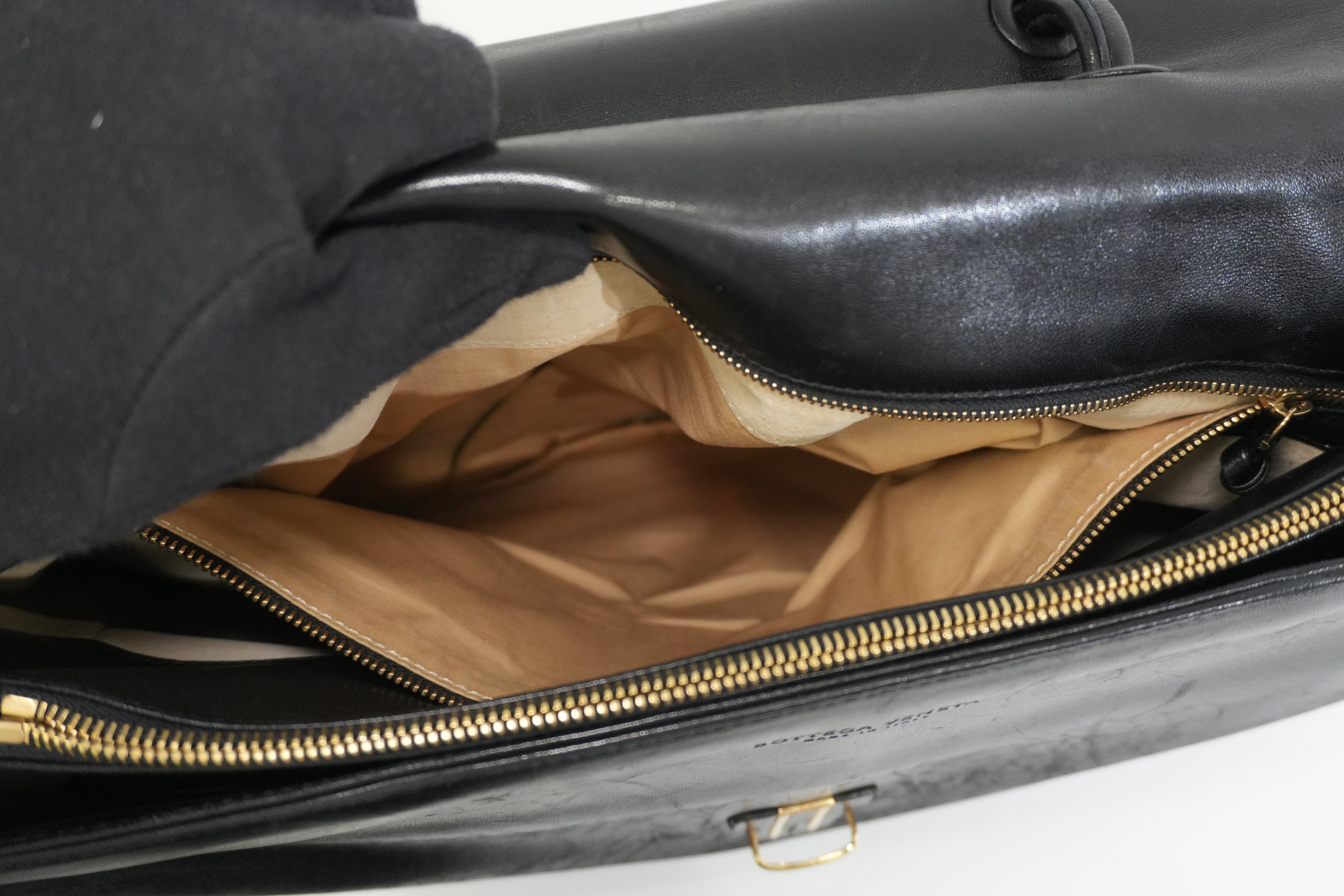 Pre-owned Bottega Briefcase Black