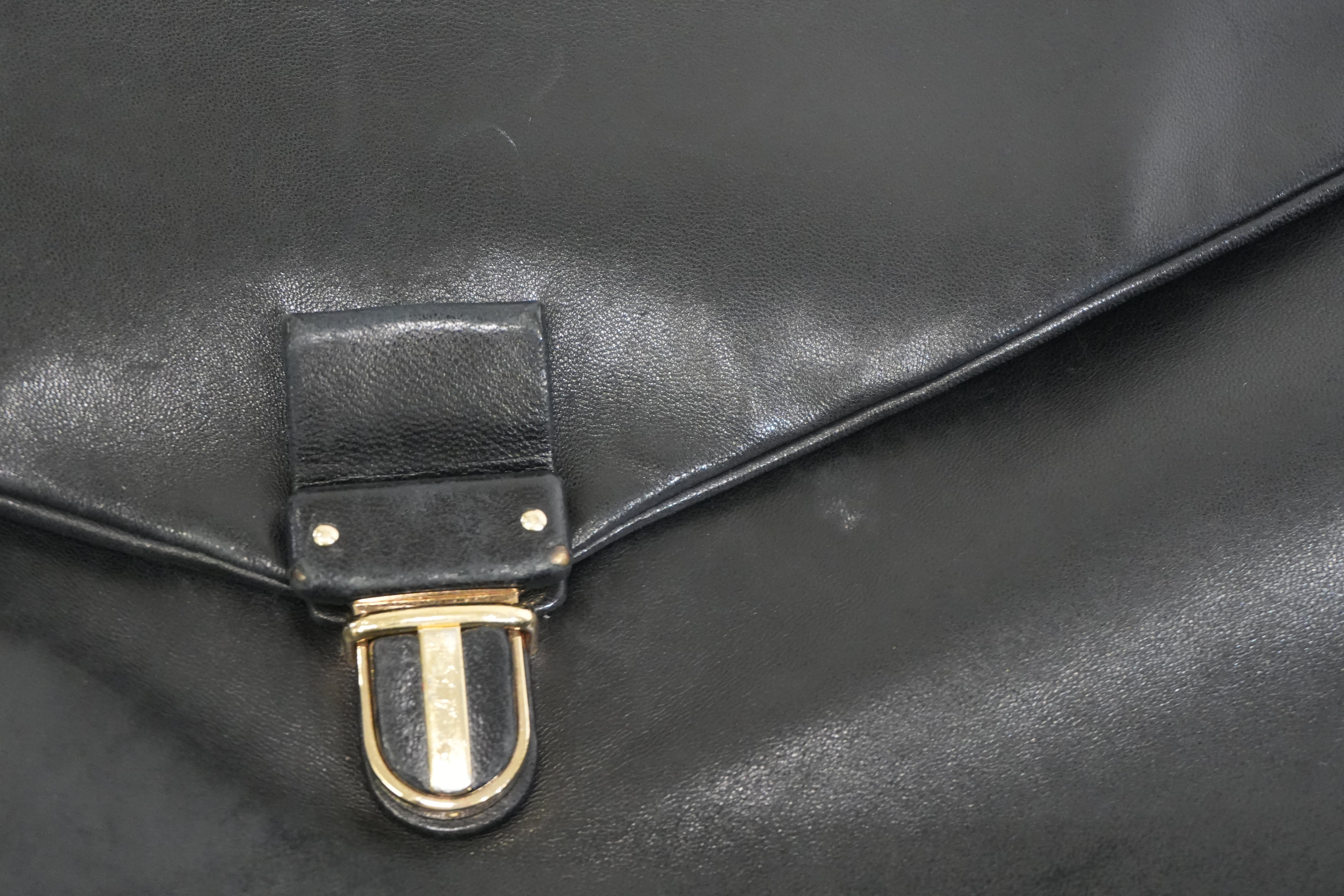 Pre-owned Bottega Briefcase Black