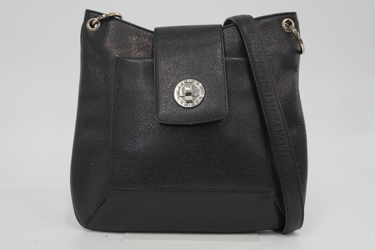 Pre-Owned Bvlgari Crossbody Bag Black