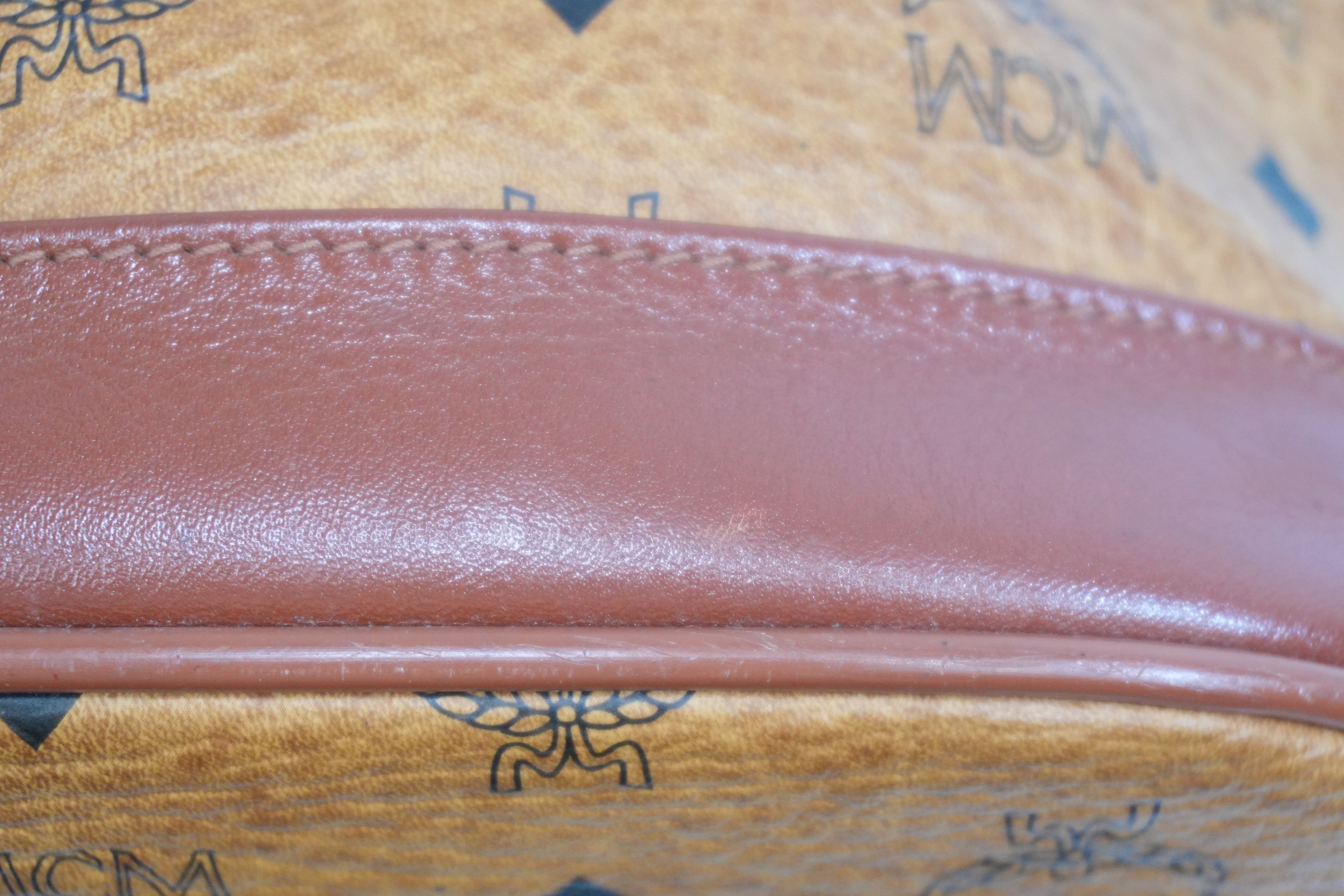 Pre-owned MCM Bucket Shoulder Bag Cognac