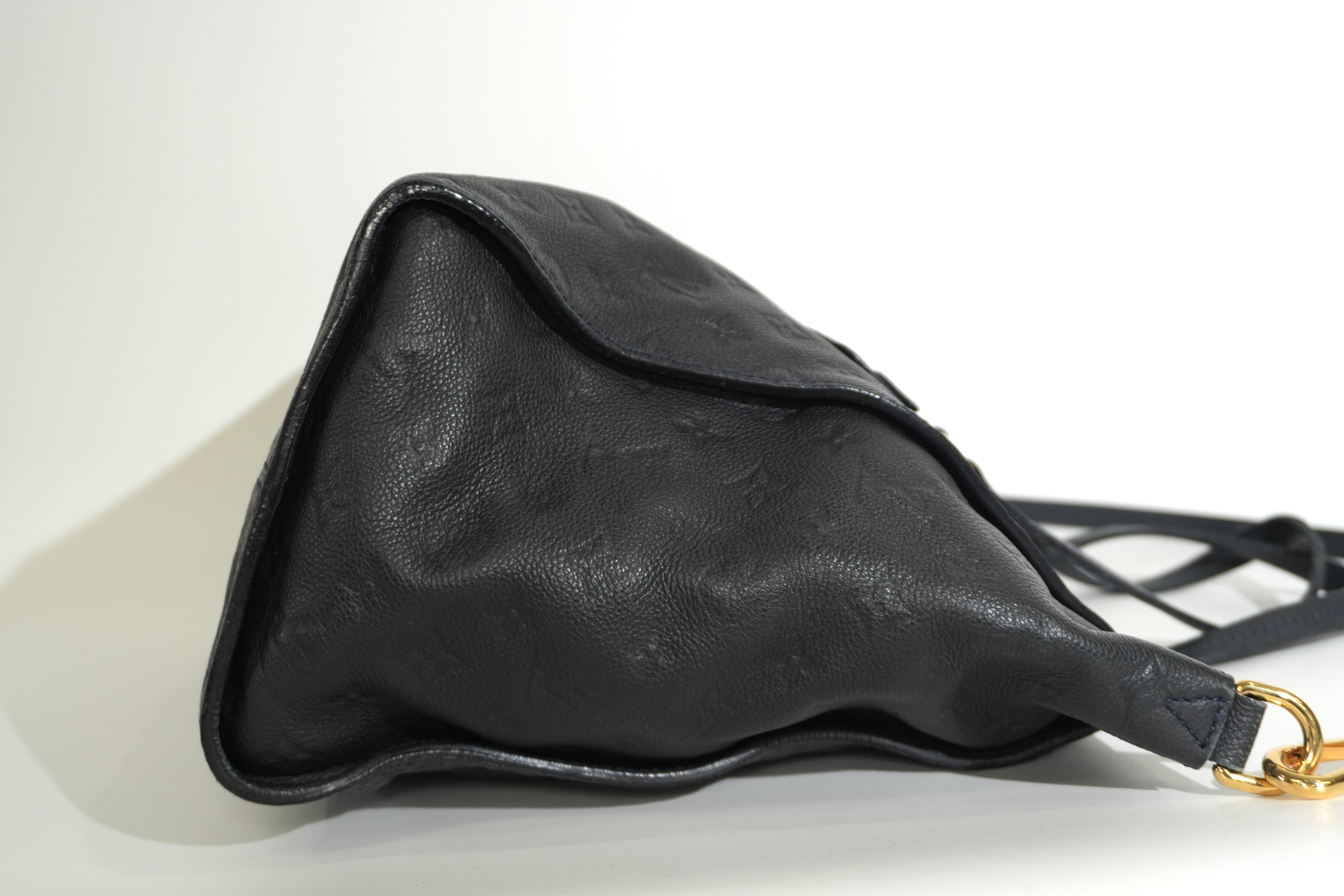 Pre-owned Louis Vuitton Impriente Lumineuse PM Shoulder Bag Navy Blue