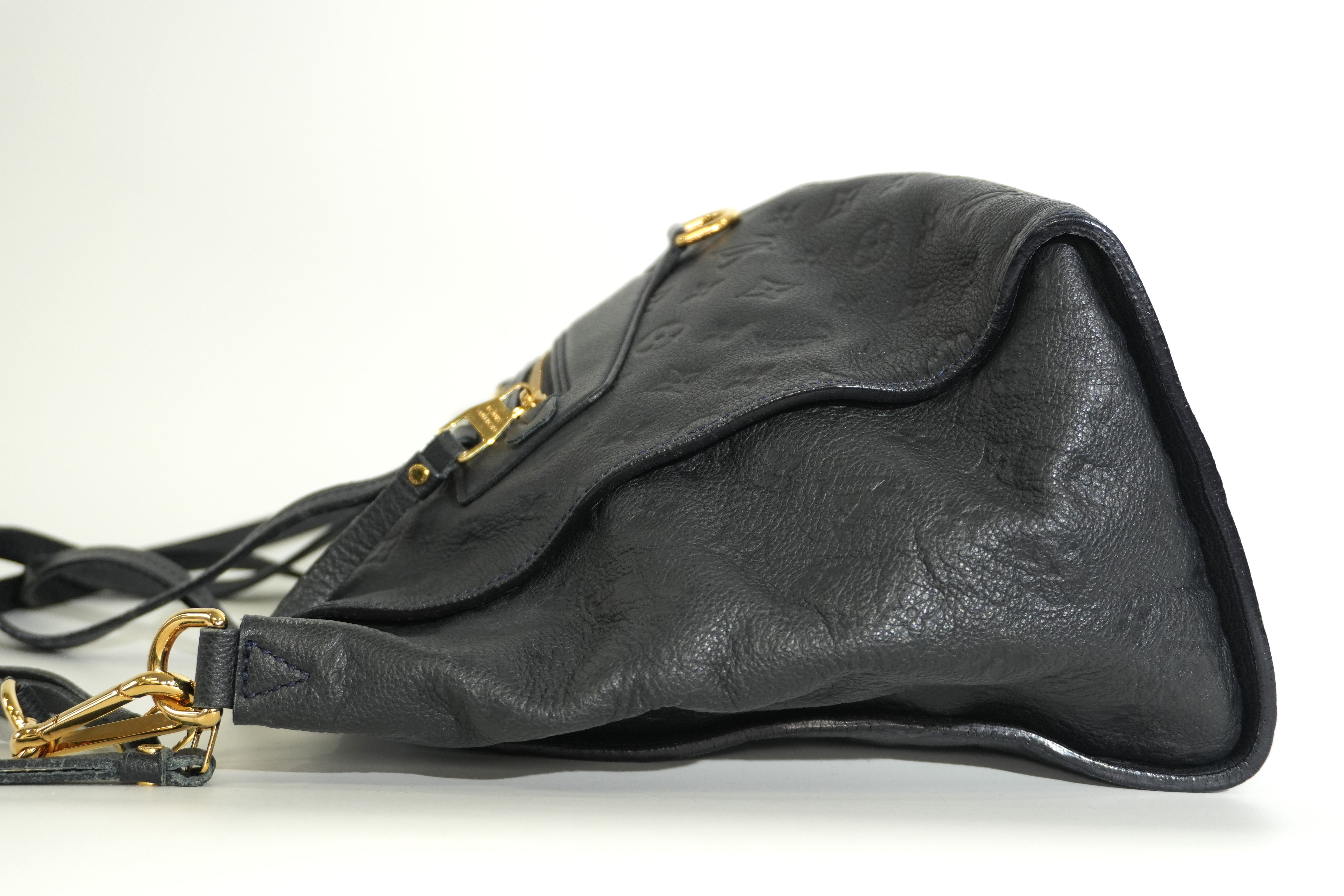 Pre-owned Louis Vuitton Impriente Lumineuse PM Shoulder Bag Navy Blue