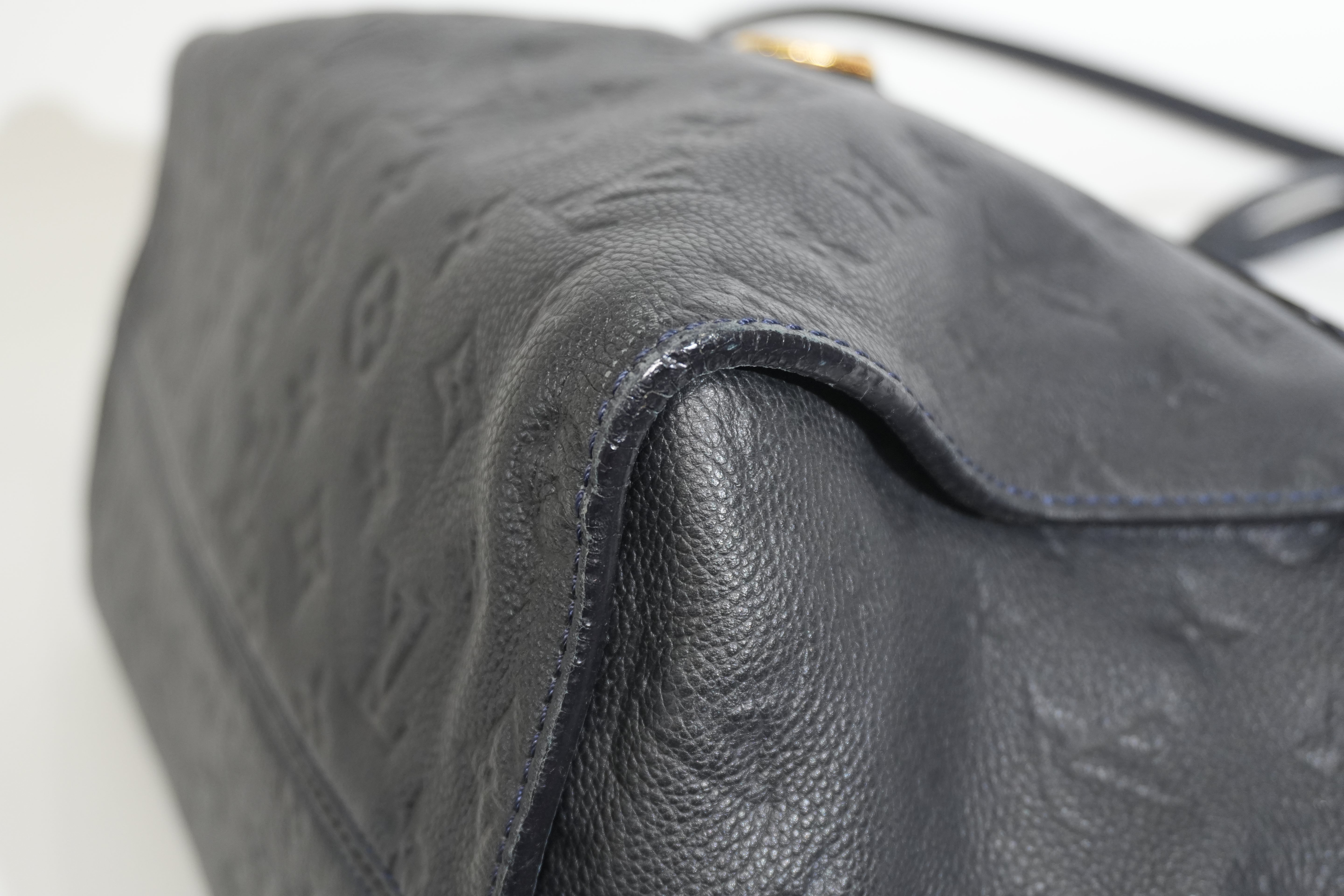 Pre-owned Louis Vuitton Impriente Lumineuse PM Shoulder Bag Navy Blue