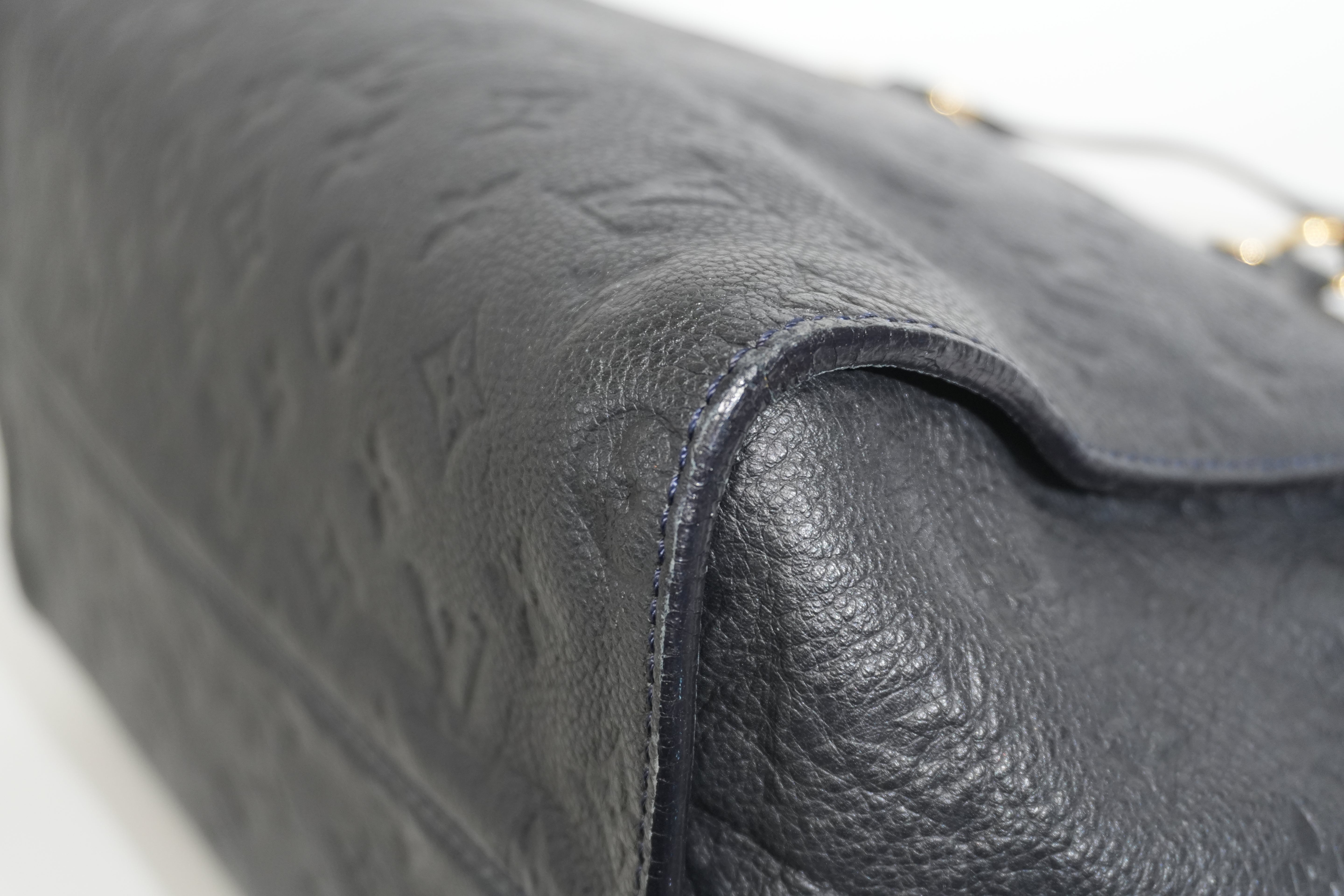 Pre-owned Louis Vuitton Impriente Lumineuse PM Shoulder Bag Navy Blue