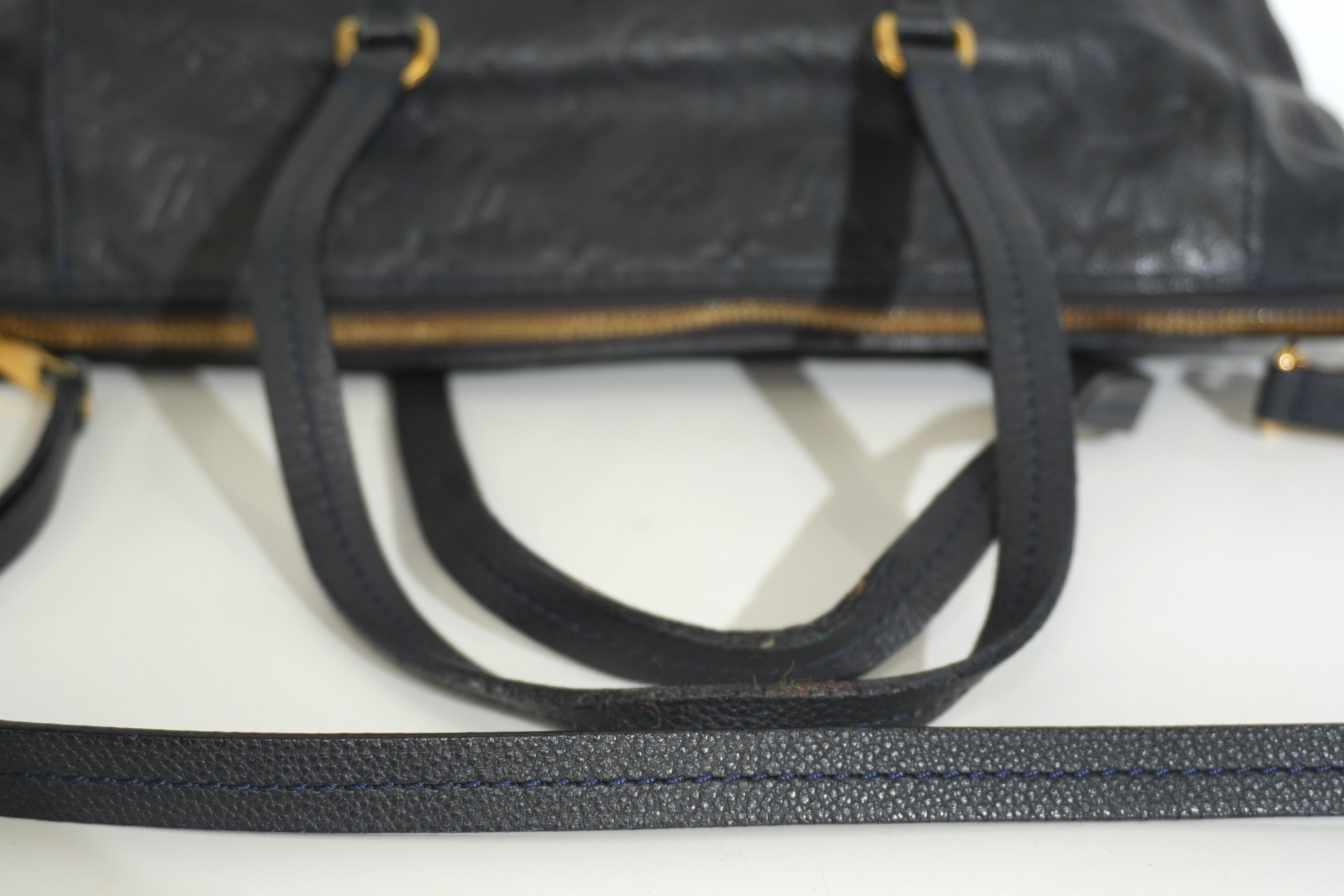 Pre-owned Louis Vuitton Impriente Lumineuse PM Shoulder Bag Navy Blue