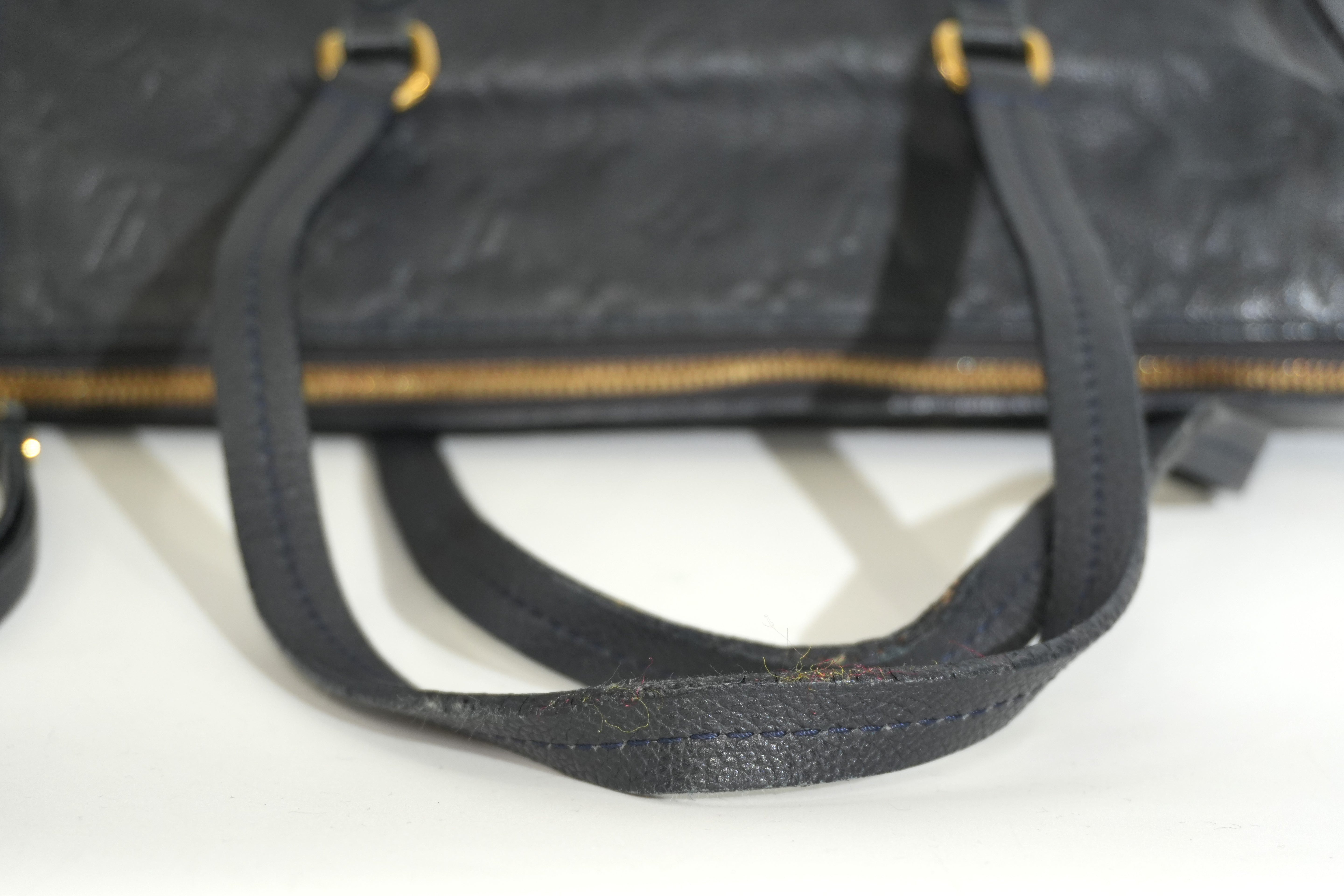 Pre-owned Louis Vuitton Impriente Lumineuse PM Shoulder Bag Navy Blue