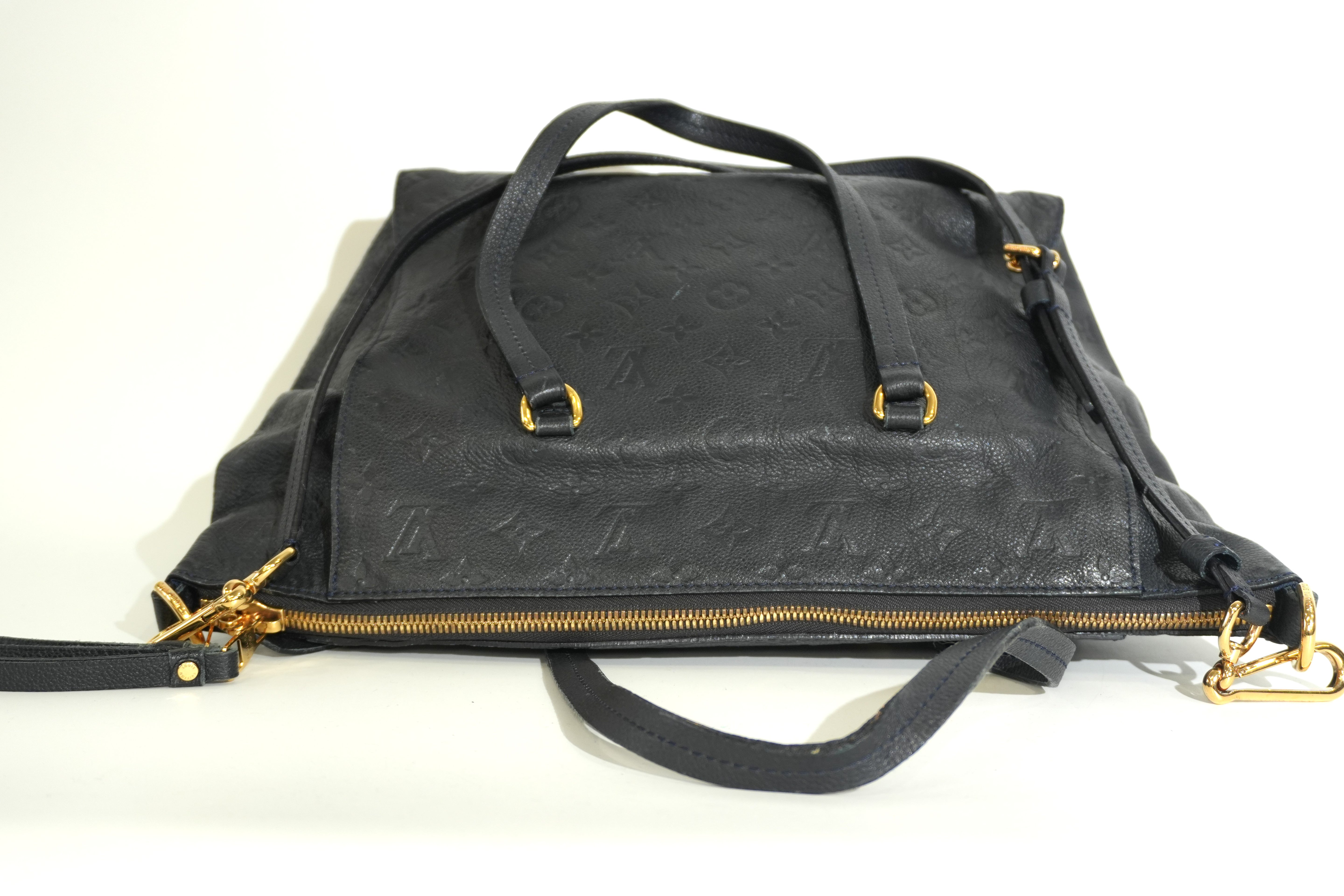 Pre-owned Louis Vuitton Impriente Lumineuse PM Shoulder Bag Navy Blue