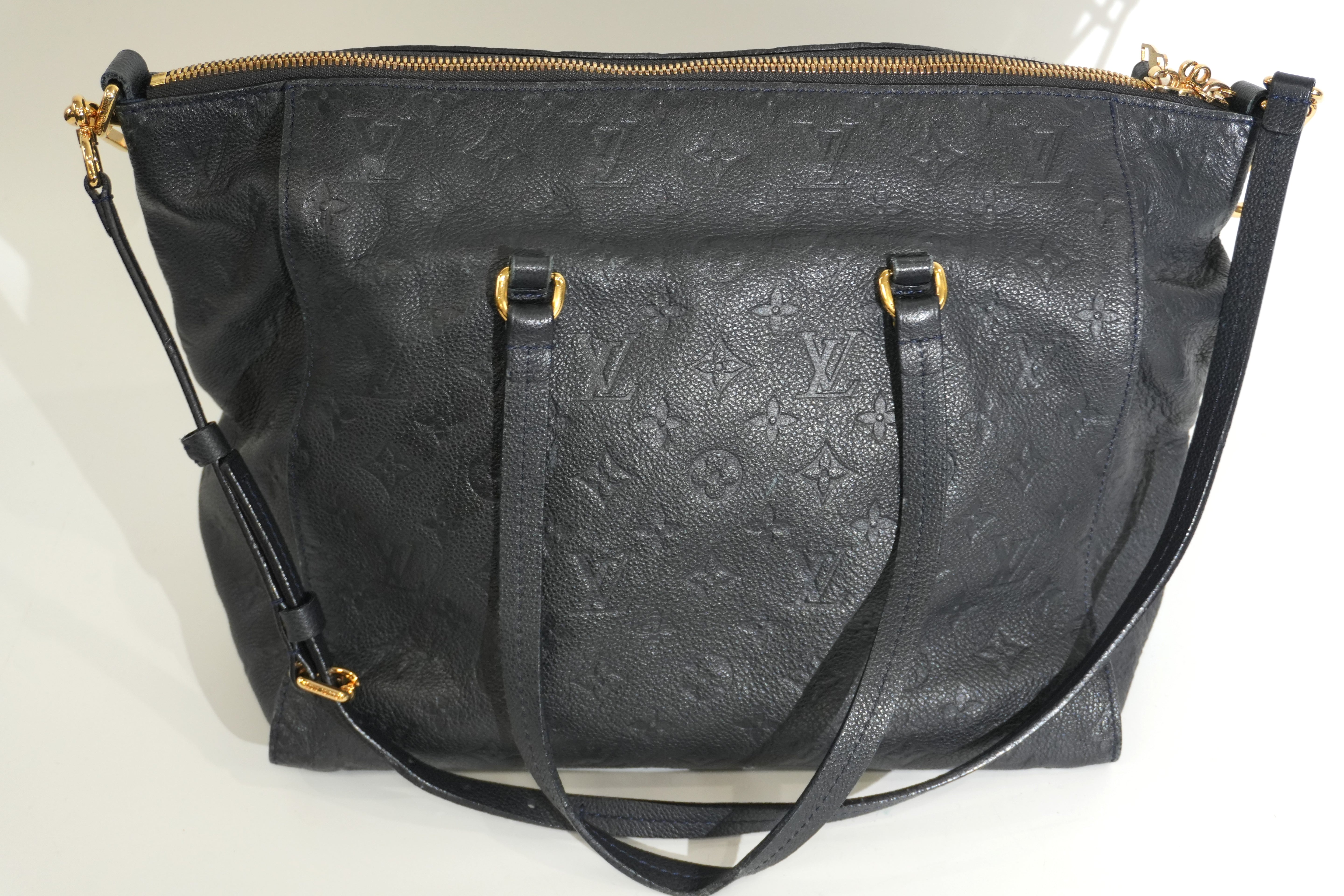 Pre-owned Louis Vuitton Impriente Lumineuse PM Shoulder Bag Navy Blue