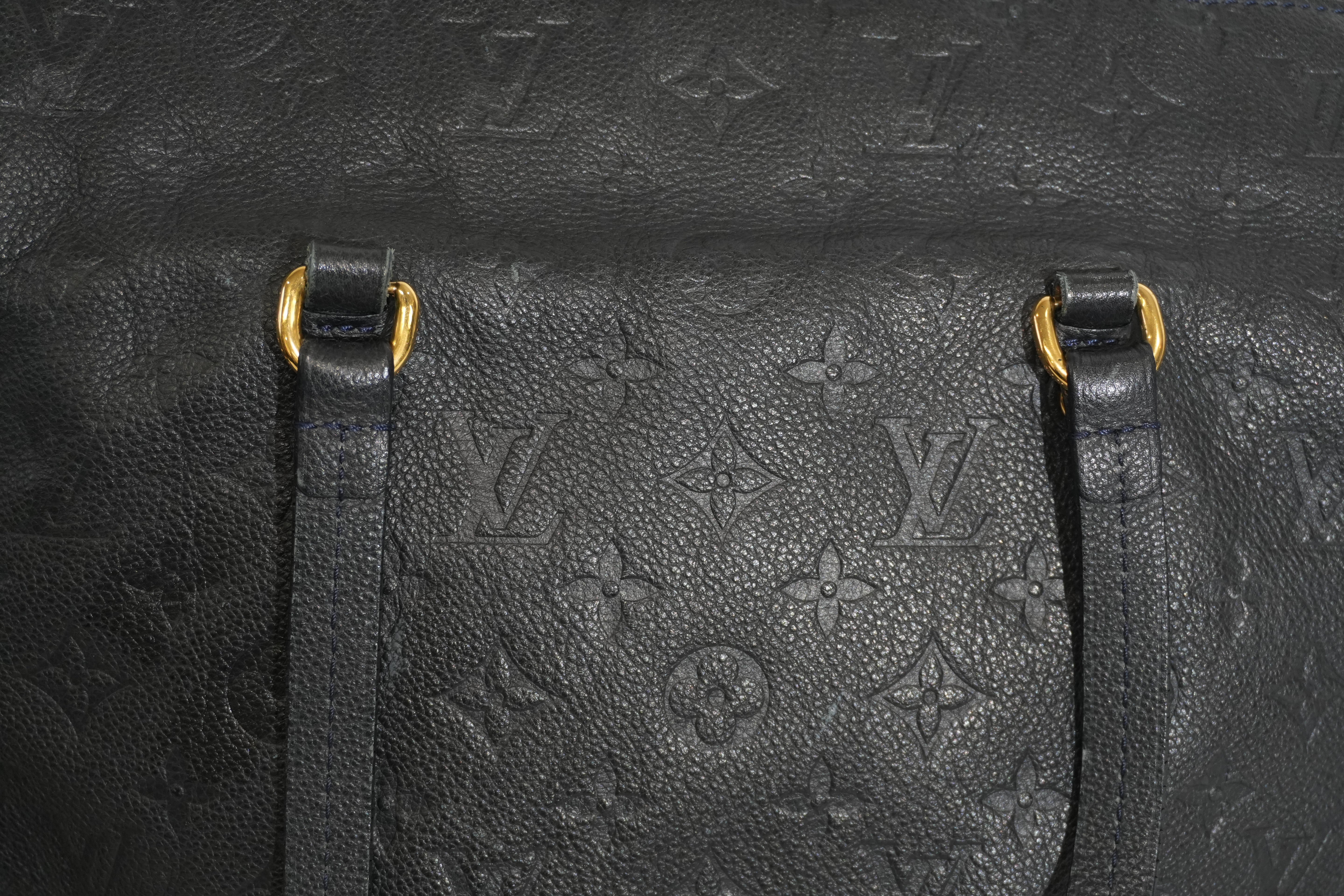 Pre-owned Louis Vuitton Impriente Lumineuse PM Shoulder Bag Navy Blue