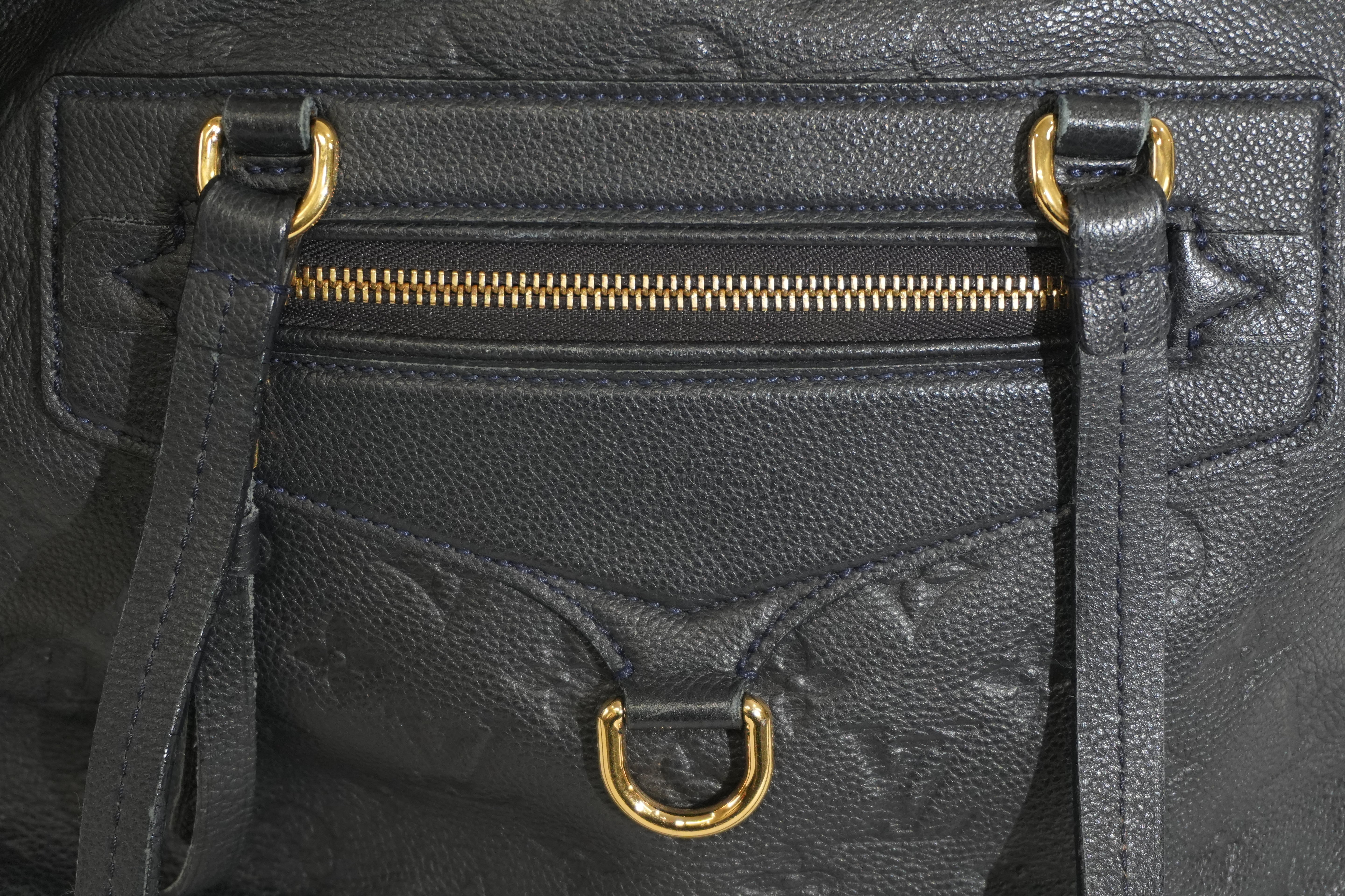 Pre-owned Louis Vuitton Impriente Lumineuse PM Shoulder Bag Navy Blue