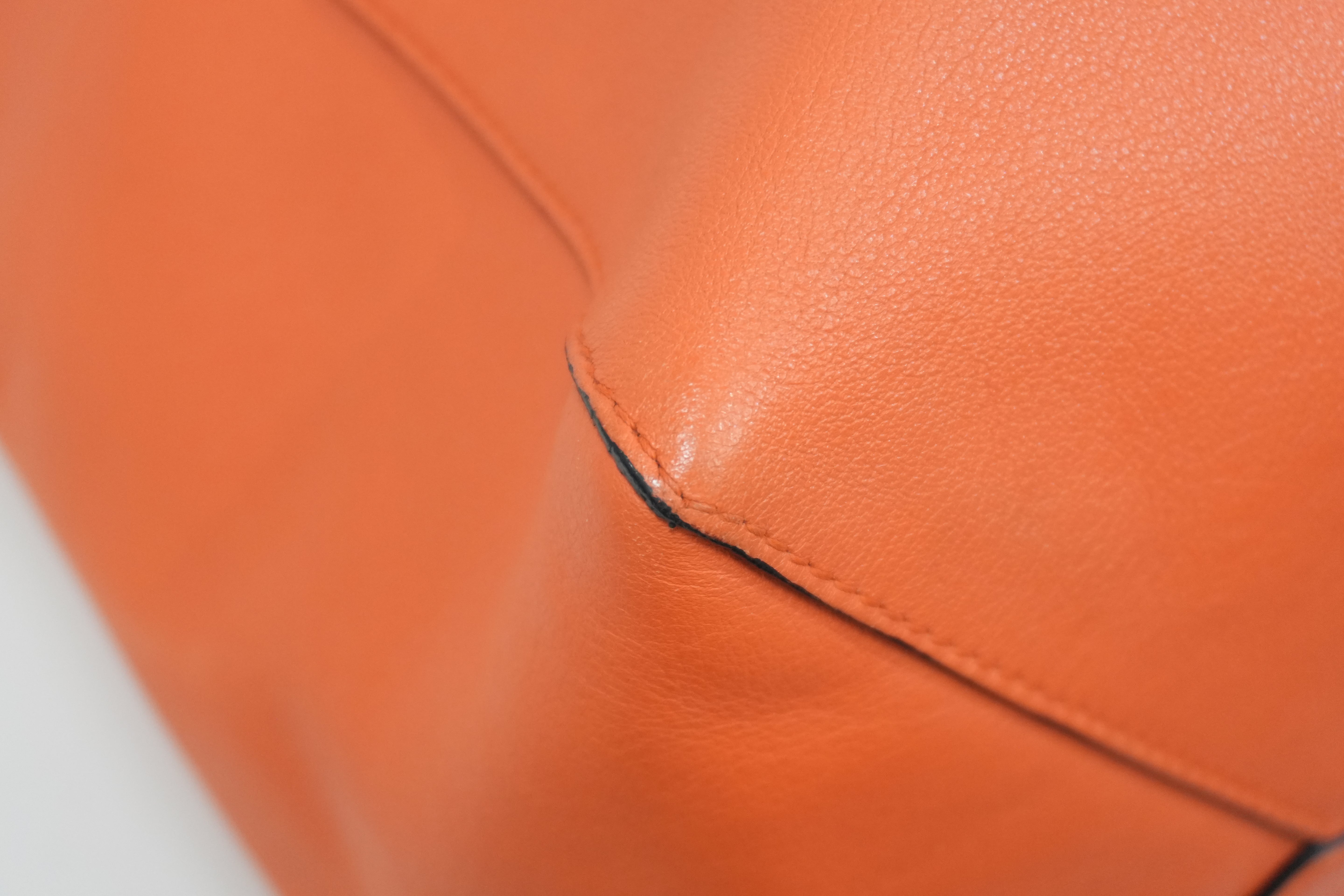 Pre-owned Loewe East West Tote Bag Orange