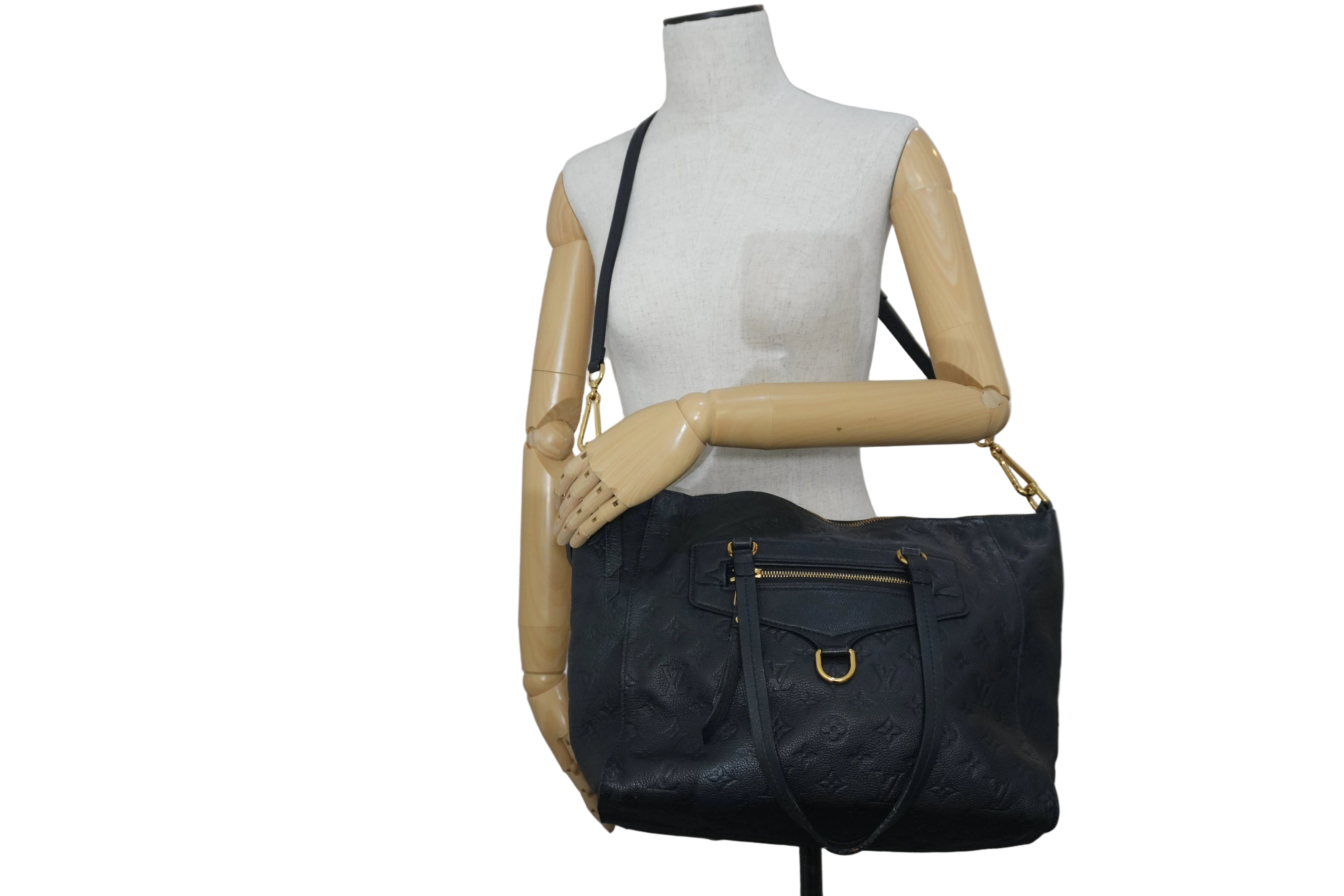 Pre-owned Louis Vuitton Impriente Lumineuse PM Shoulder Bag Navy Blue