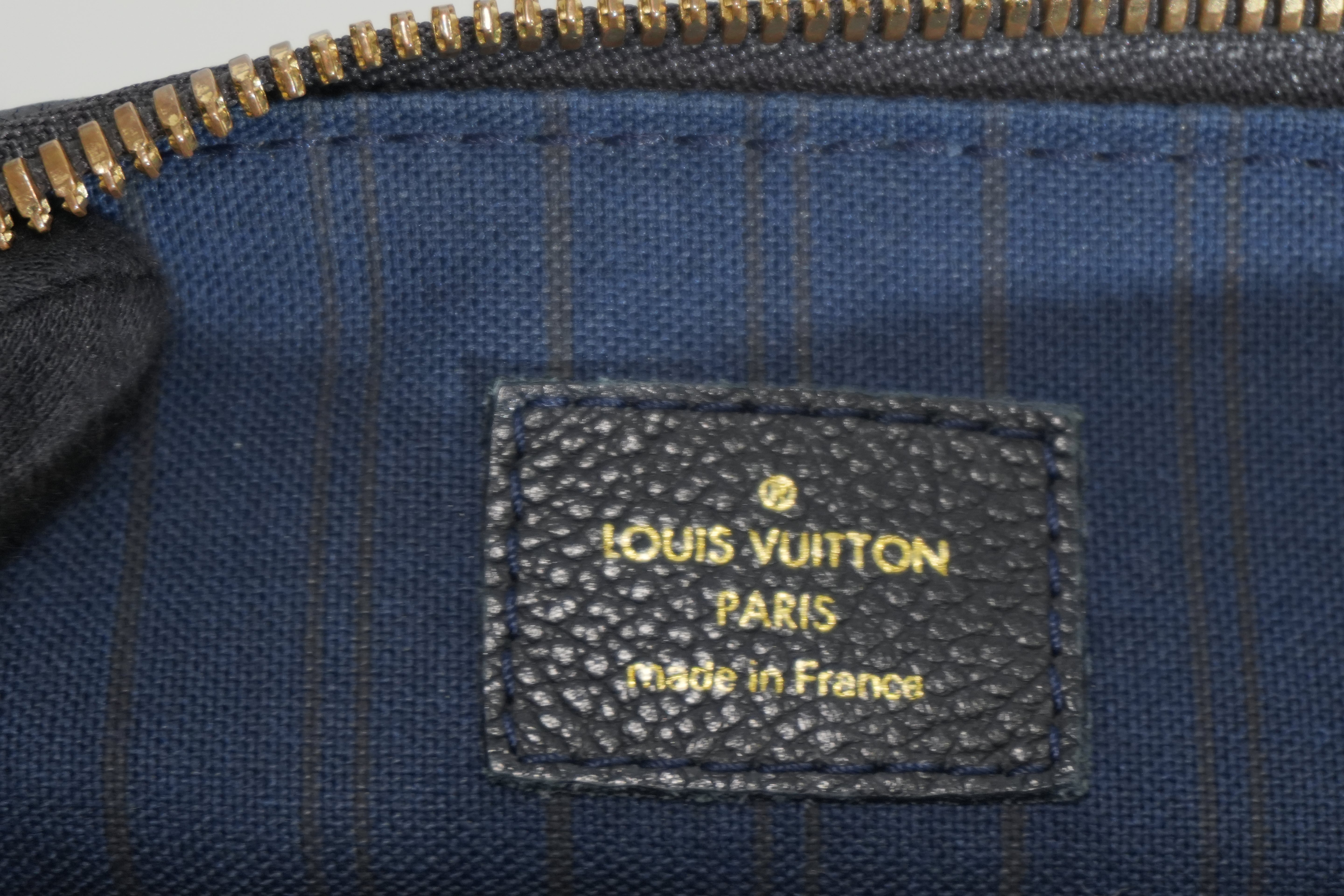 Pre-owned Louis Vuitton Impriente Lumineuse PM Shoulder Bag Navy Blue