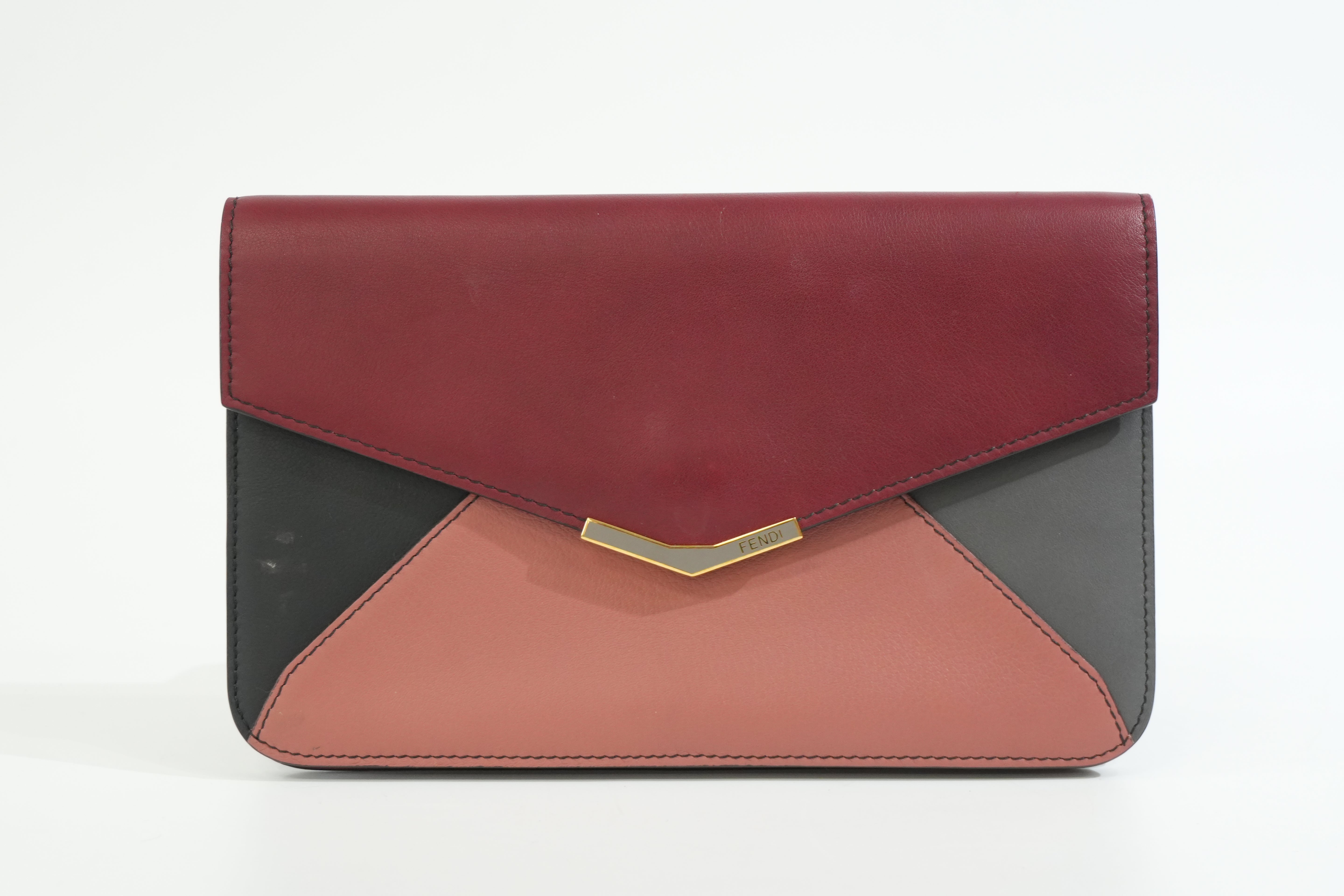 Pre-owned Fendi 2Jours Clutch Bag Pink and Pink
