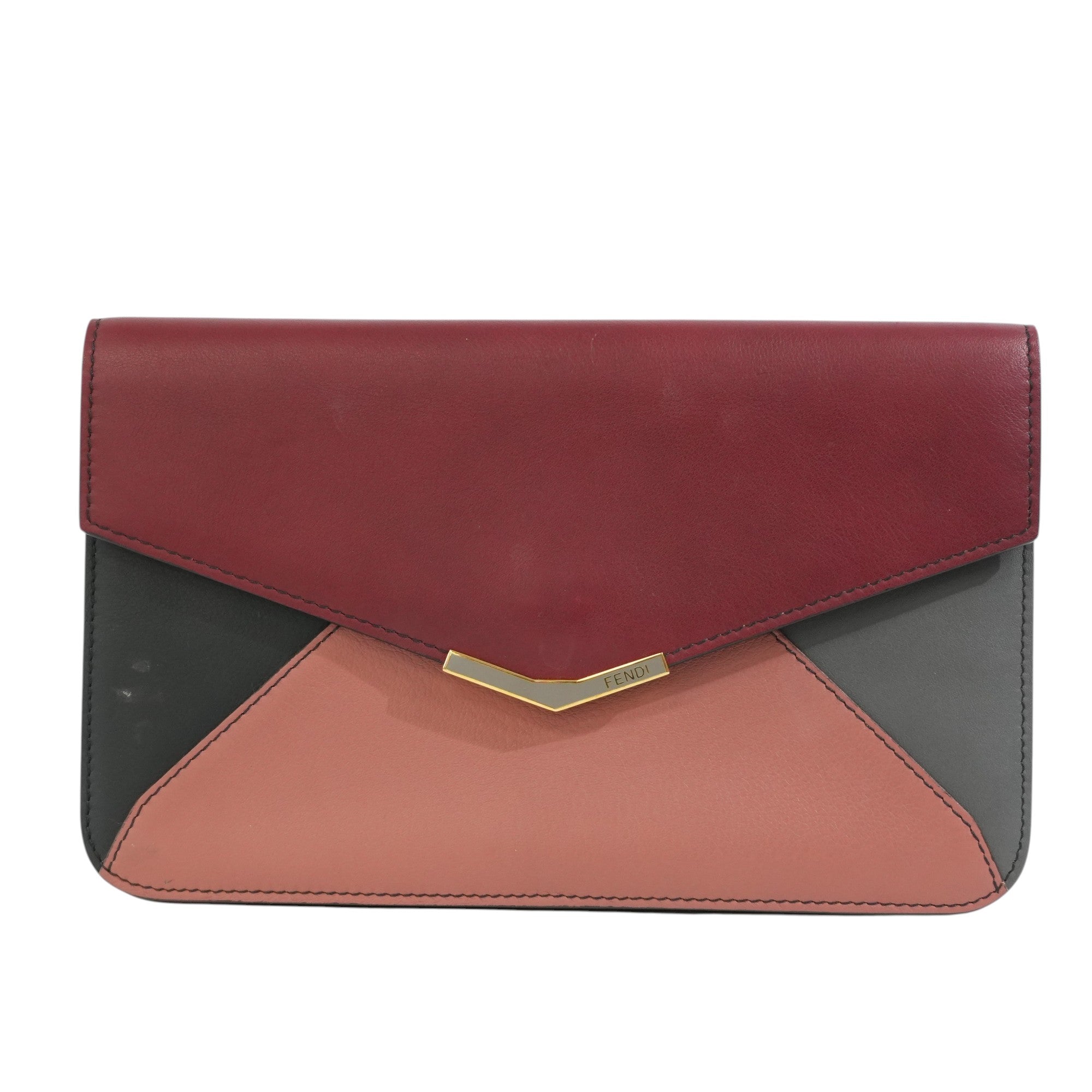 Pre-owned Fendi 2Jours Clutch Bag Pink and Pink