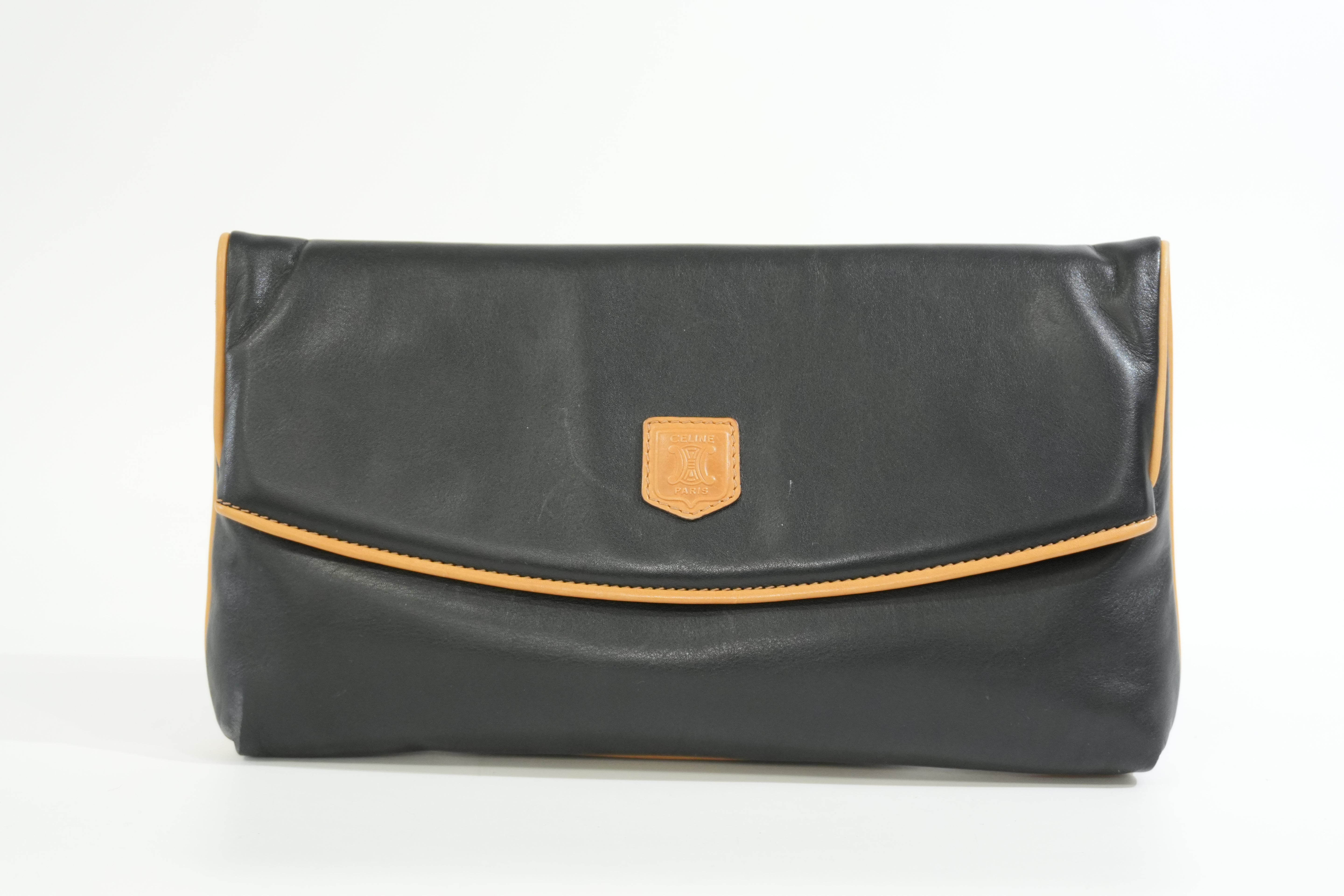 Pre-owned Celine Clutch Bag Black