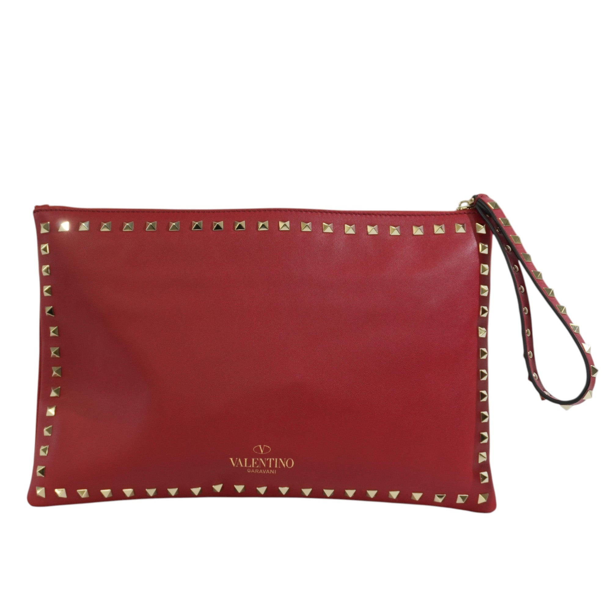 Pre-owned Valentino Wrist Clutch Bag Red
