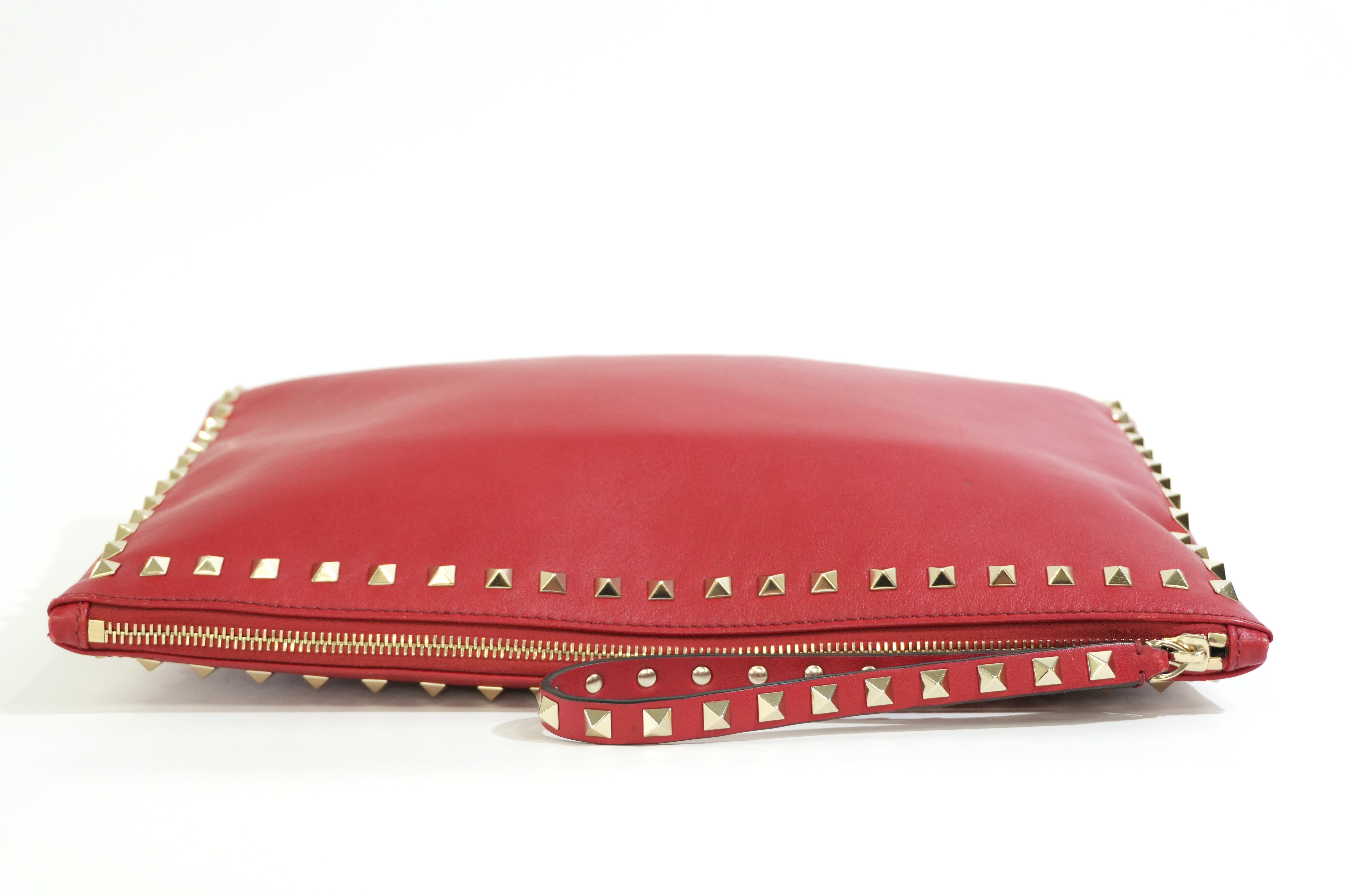 Pre-owned Valentino Wrist Clutch Bag Red