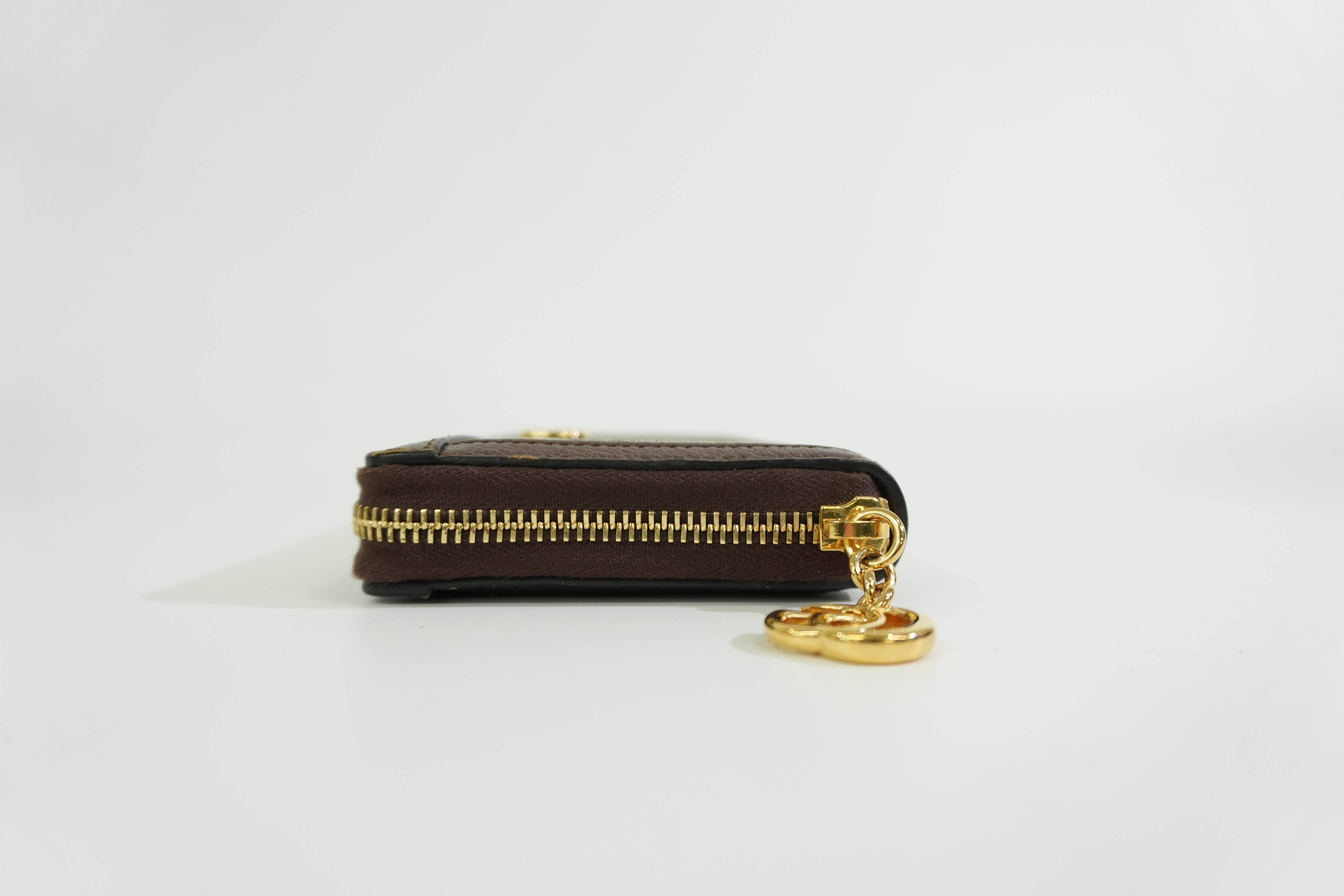 Pre-owned Gucci Ophidia Zippy Long Wallet Brown