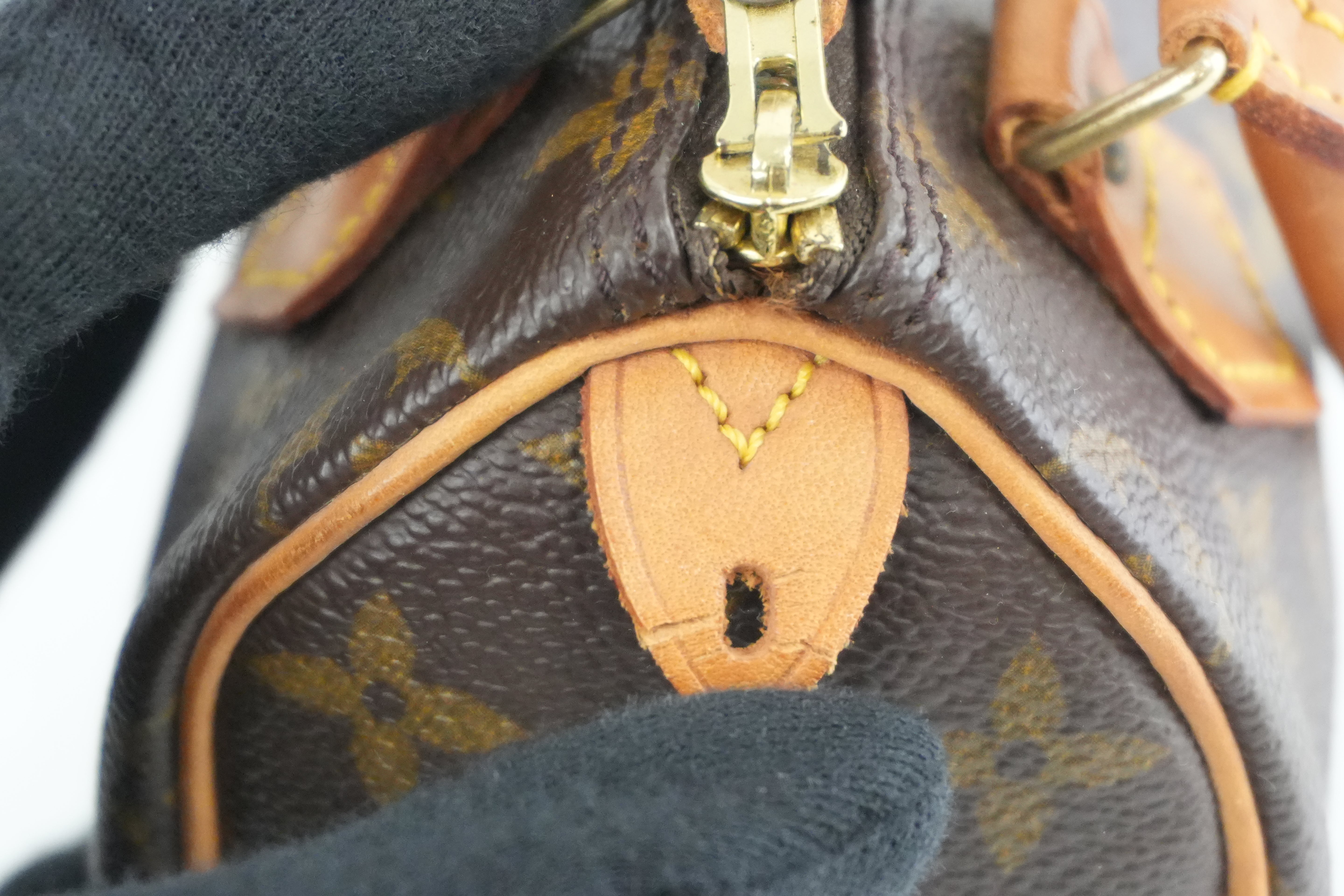 Louis Vuitton Monogram Mini Speedy Handbag Used