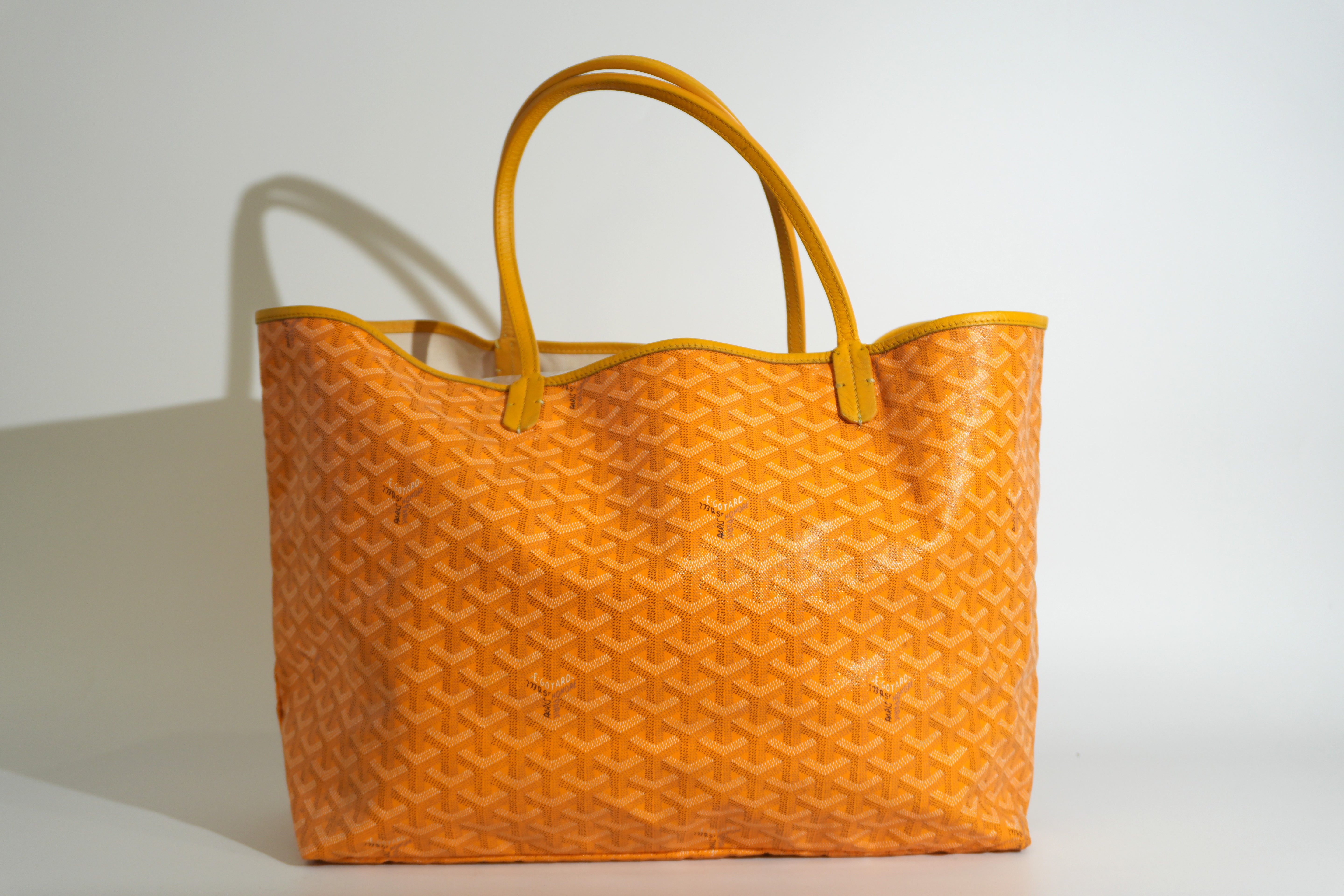 Pre-owned Goyard Saint Louis GM Tote Bag Yellow