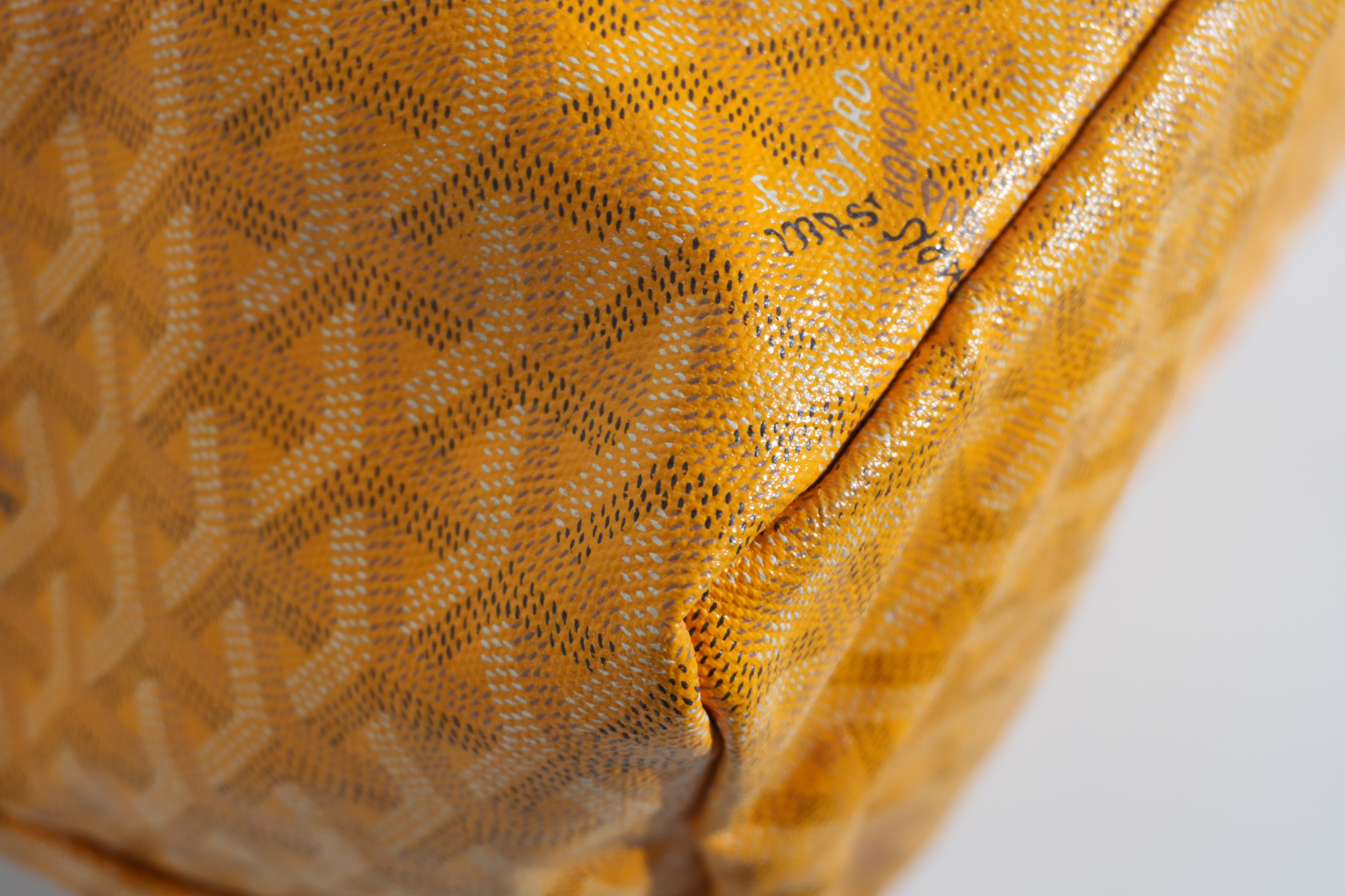 Pre-owned Goyard Saint Louis GM Tote Bag Yellow
