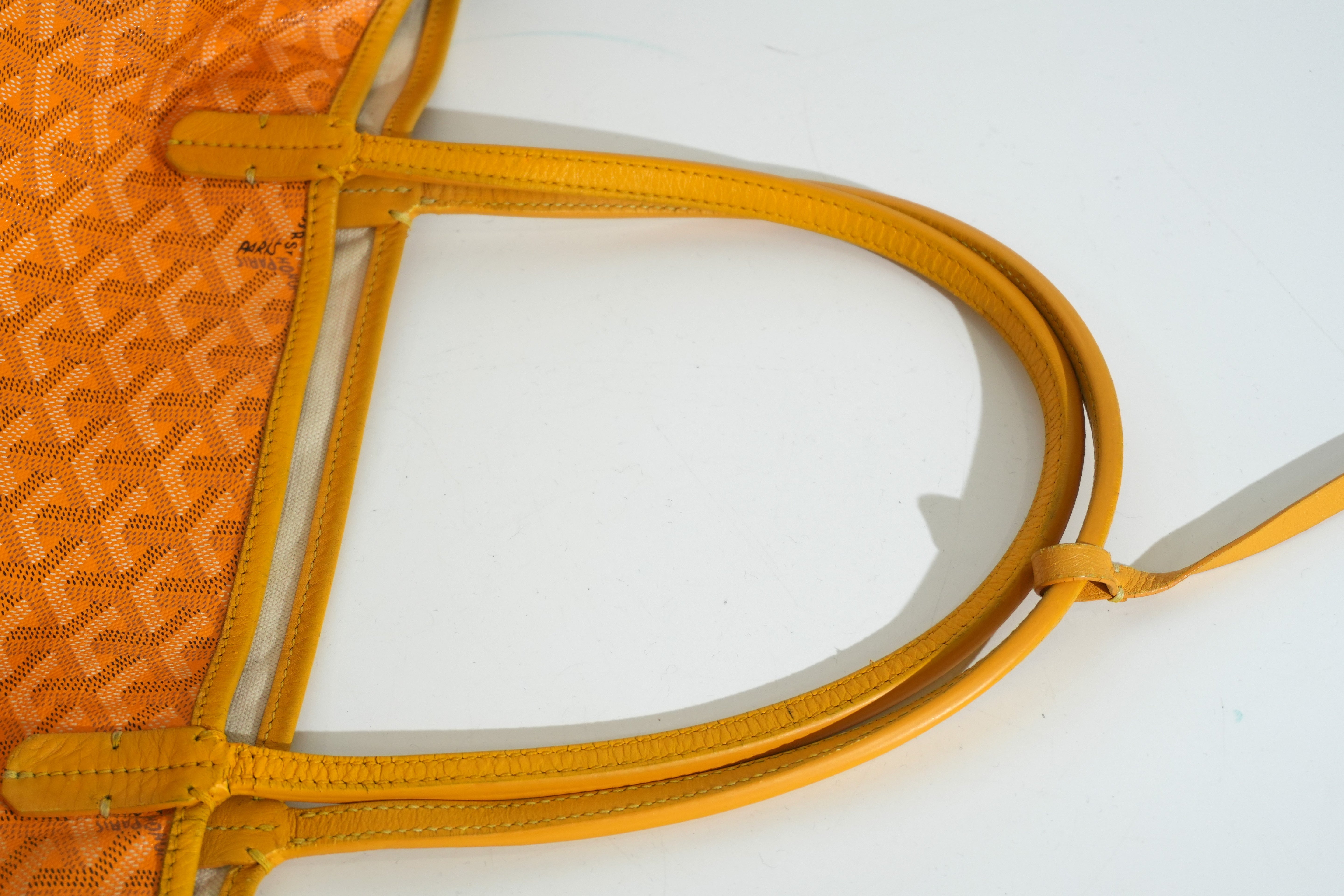 Pre-owned Goyard Saint Louis GM Tote Bag Yellow