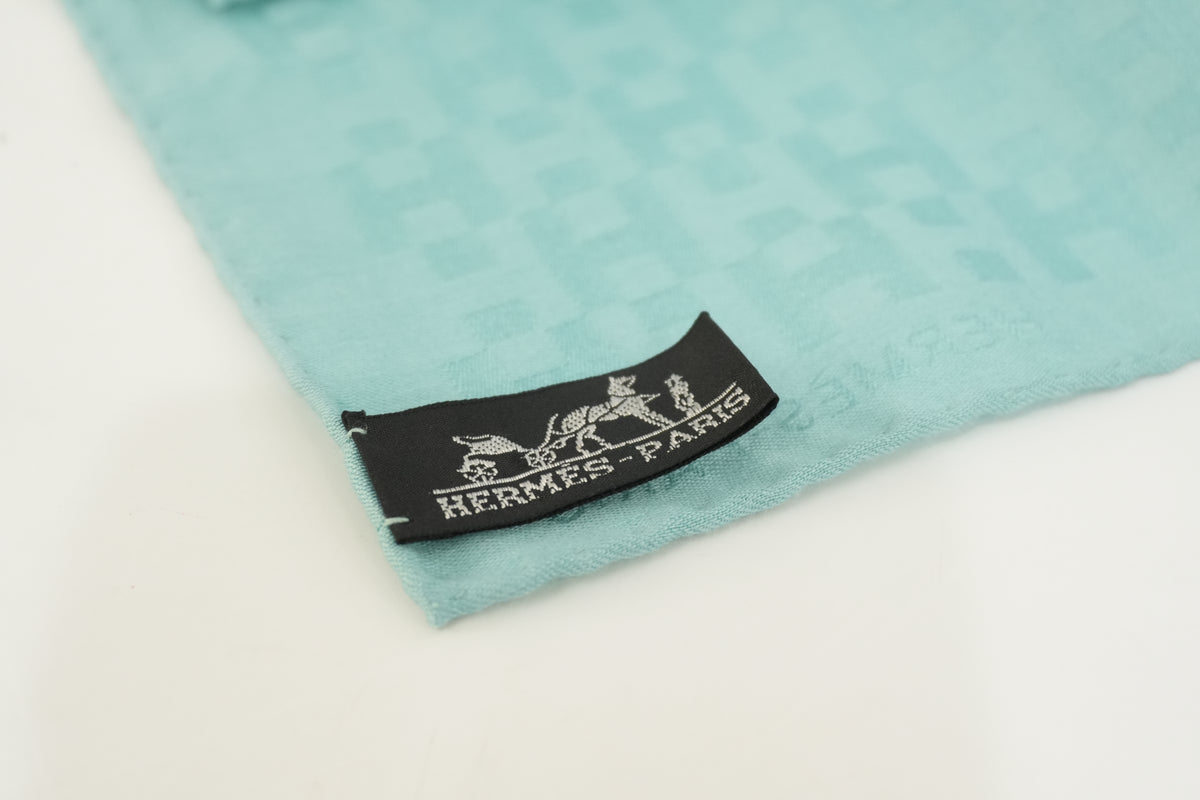 Pre-Owned Hermes Stole Teal