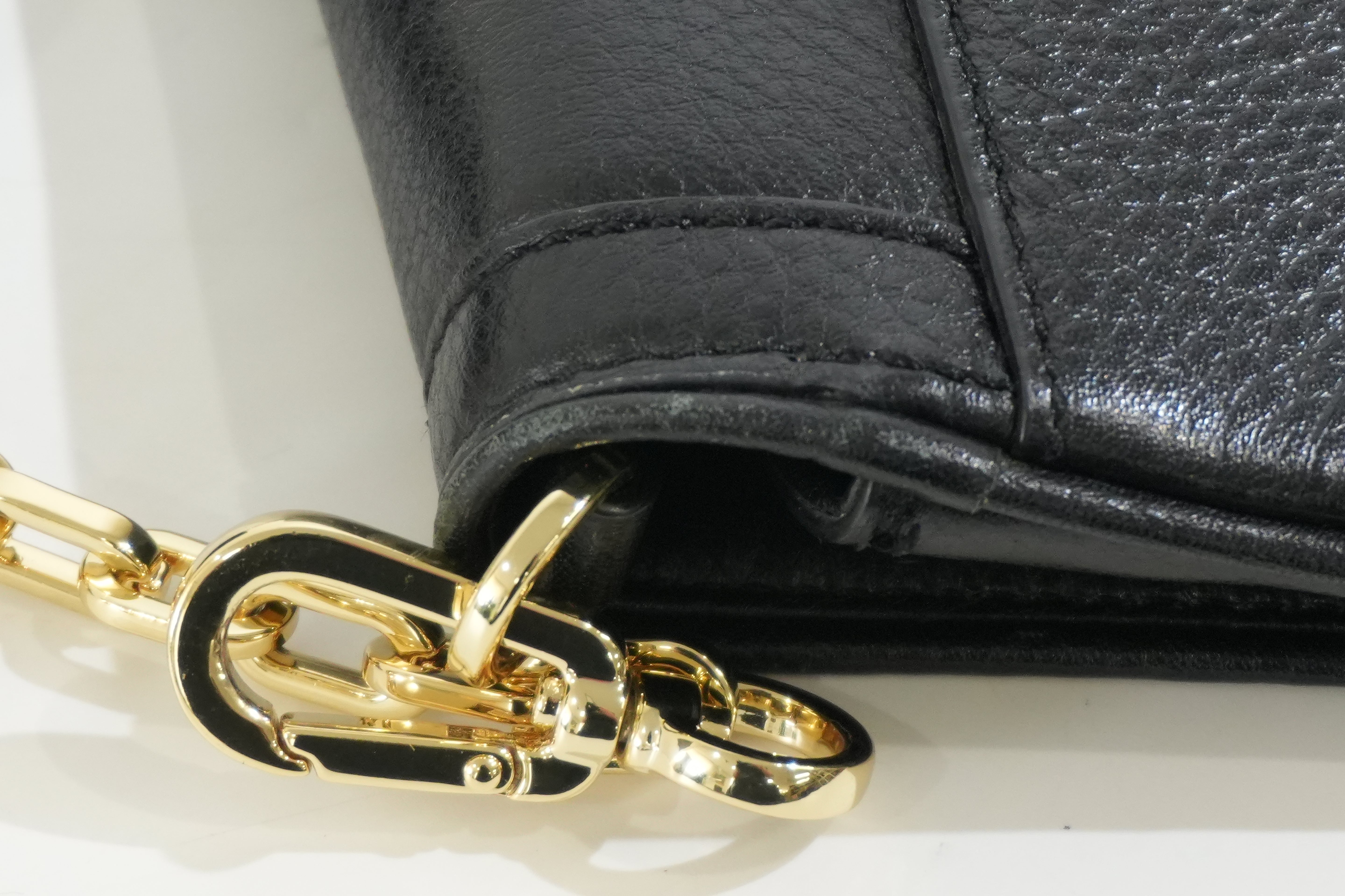 Pre-owned Tory Burch Chain Shoulder Bag Black