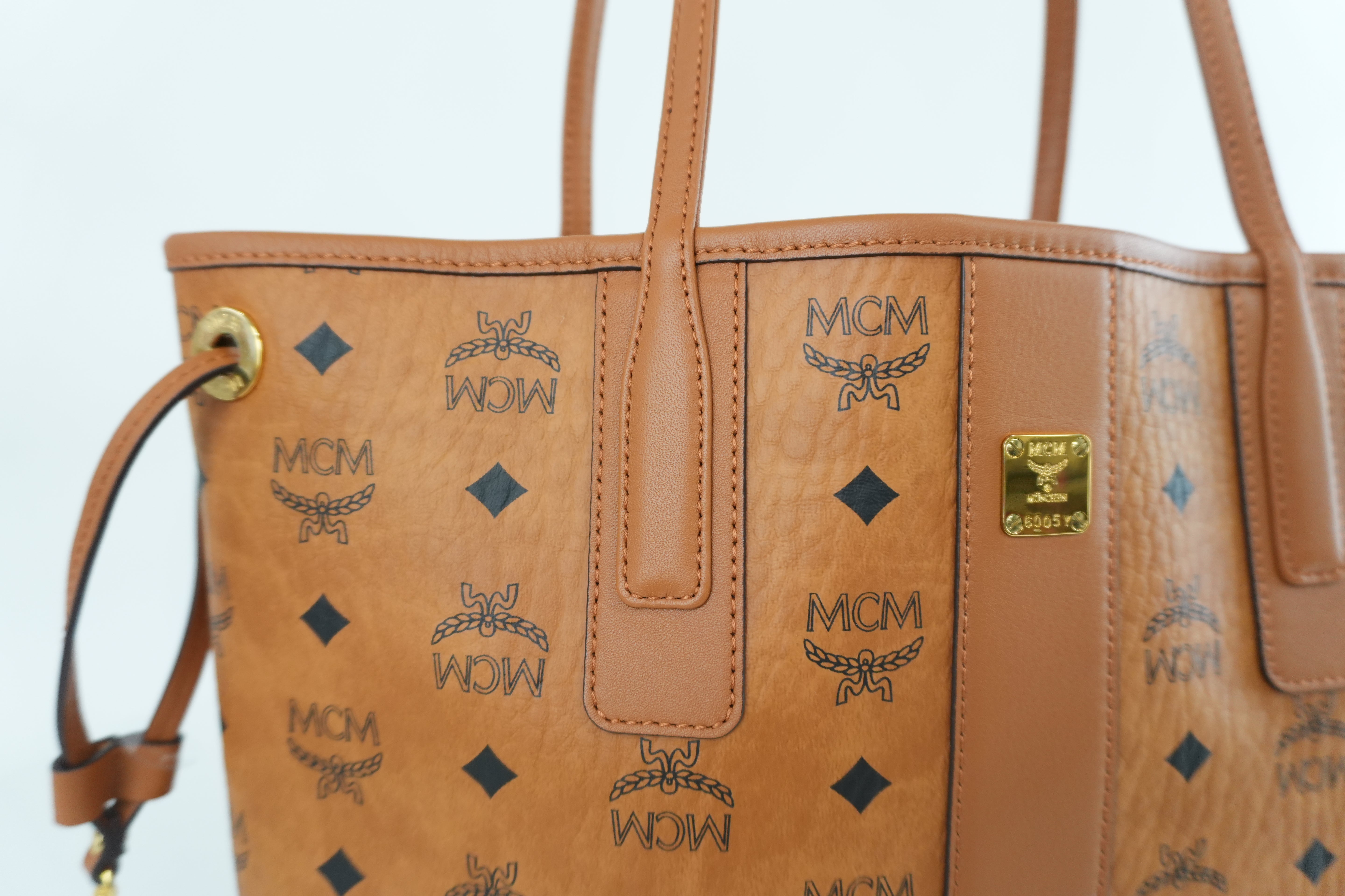 MCM Tote Bag Cognac Used