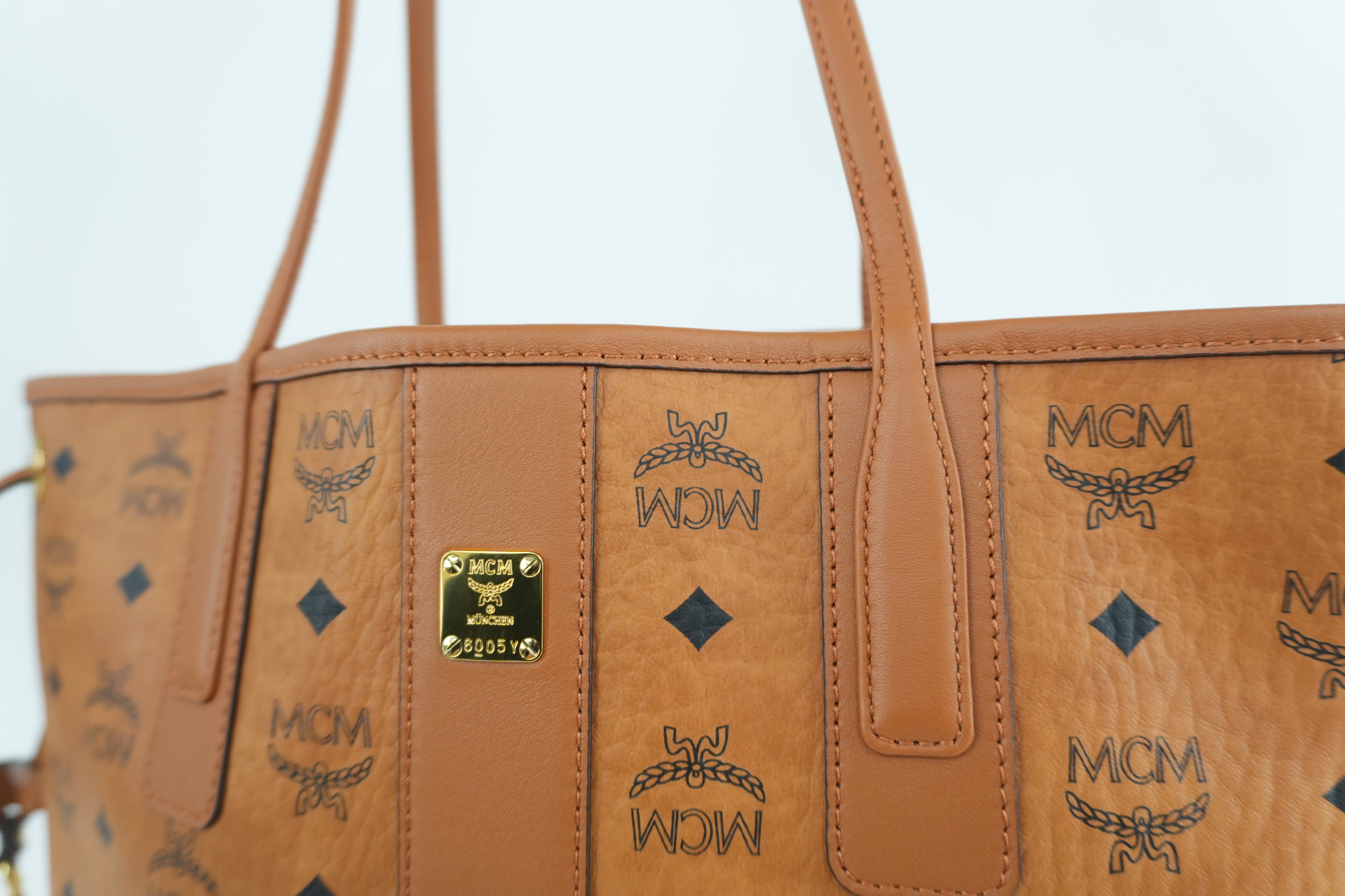 MCM Tote Bag Cognac Used