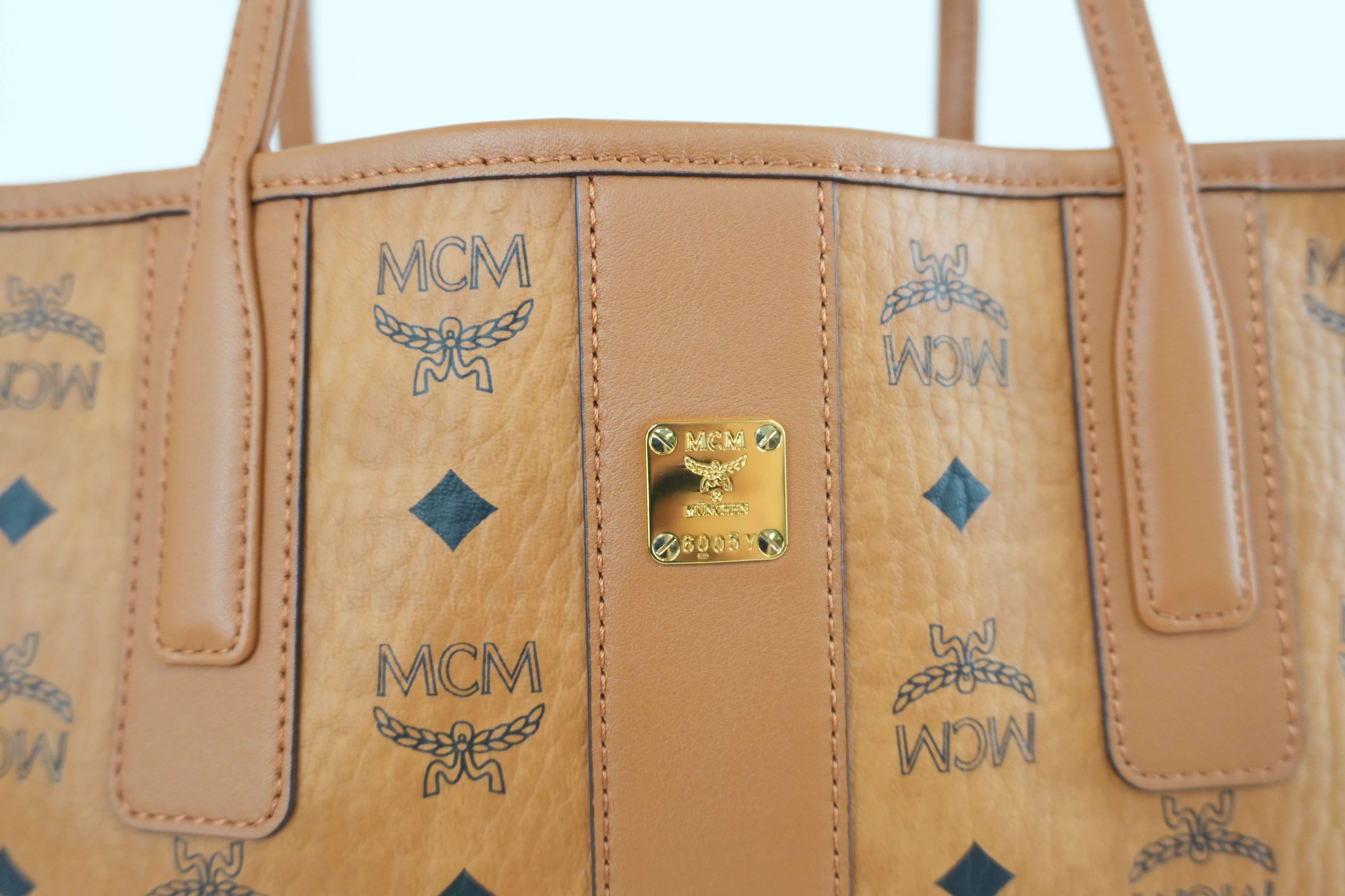 MCM Tote Bag Cognac Used