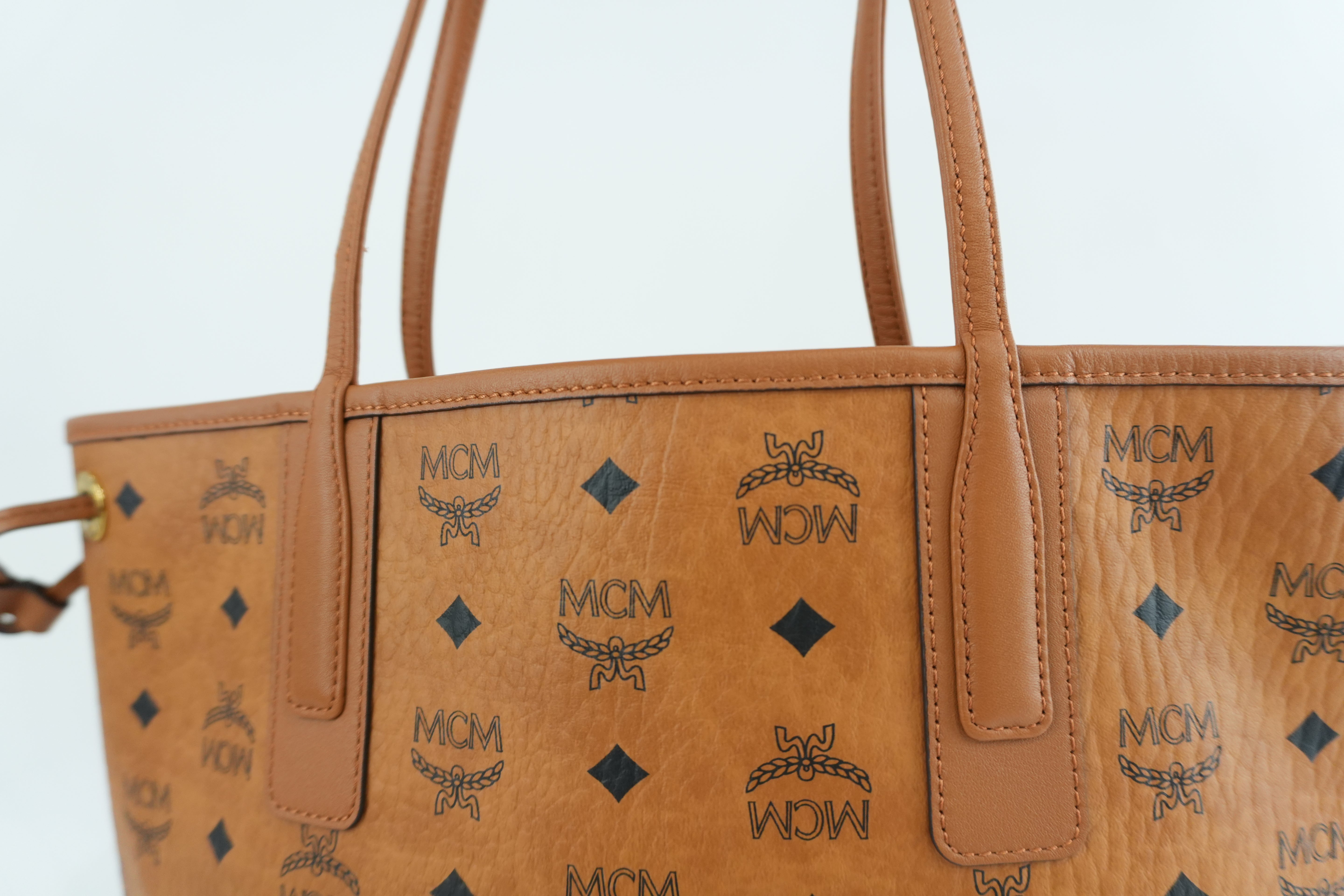 MCM Tote Bag Cognac Used