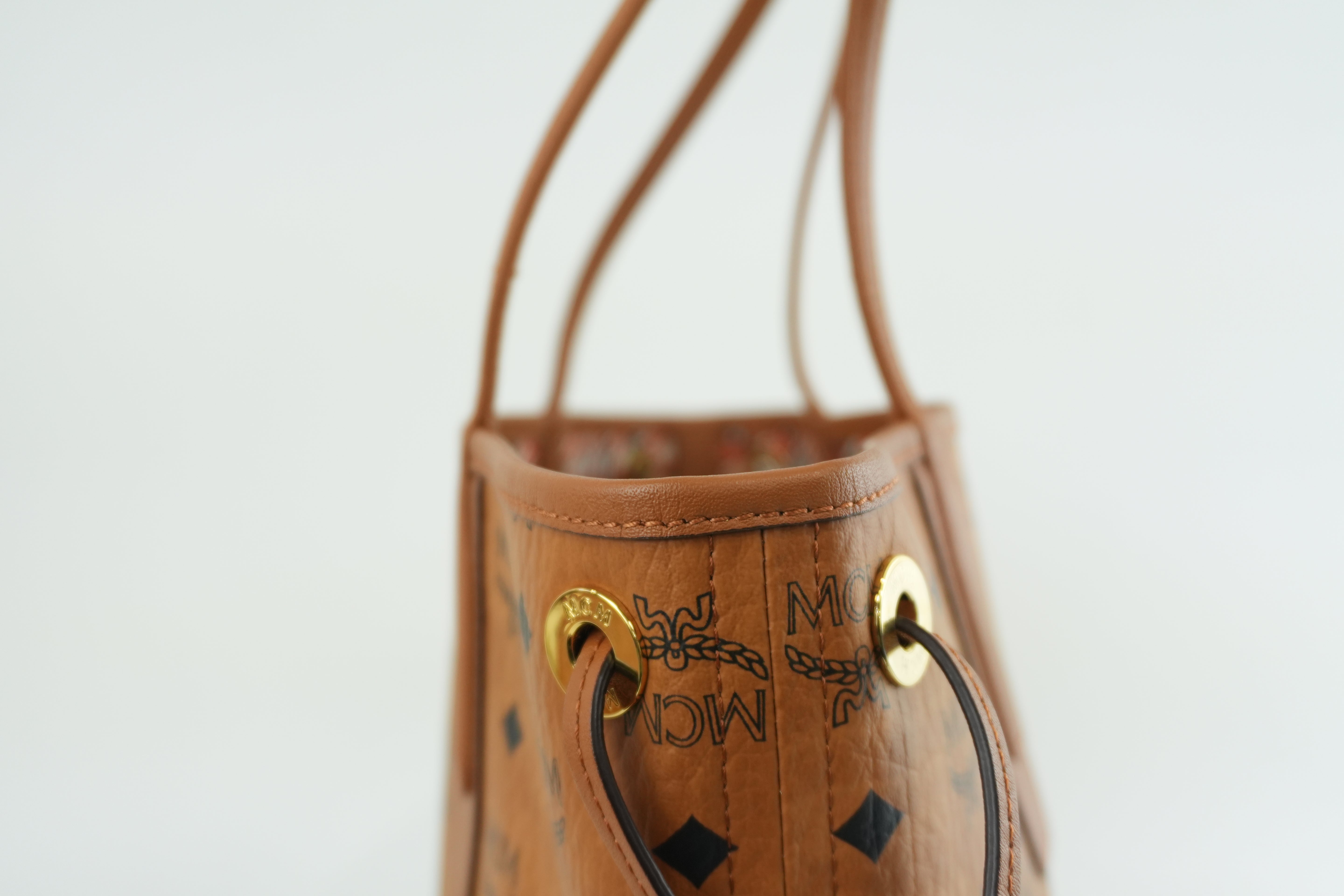 MCM Tote Bag Cognac Used