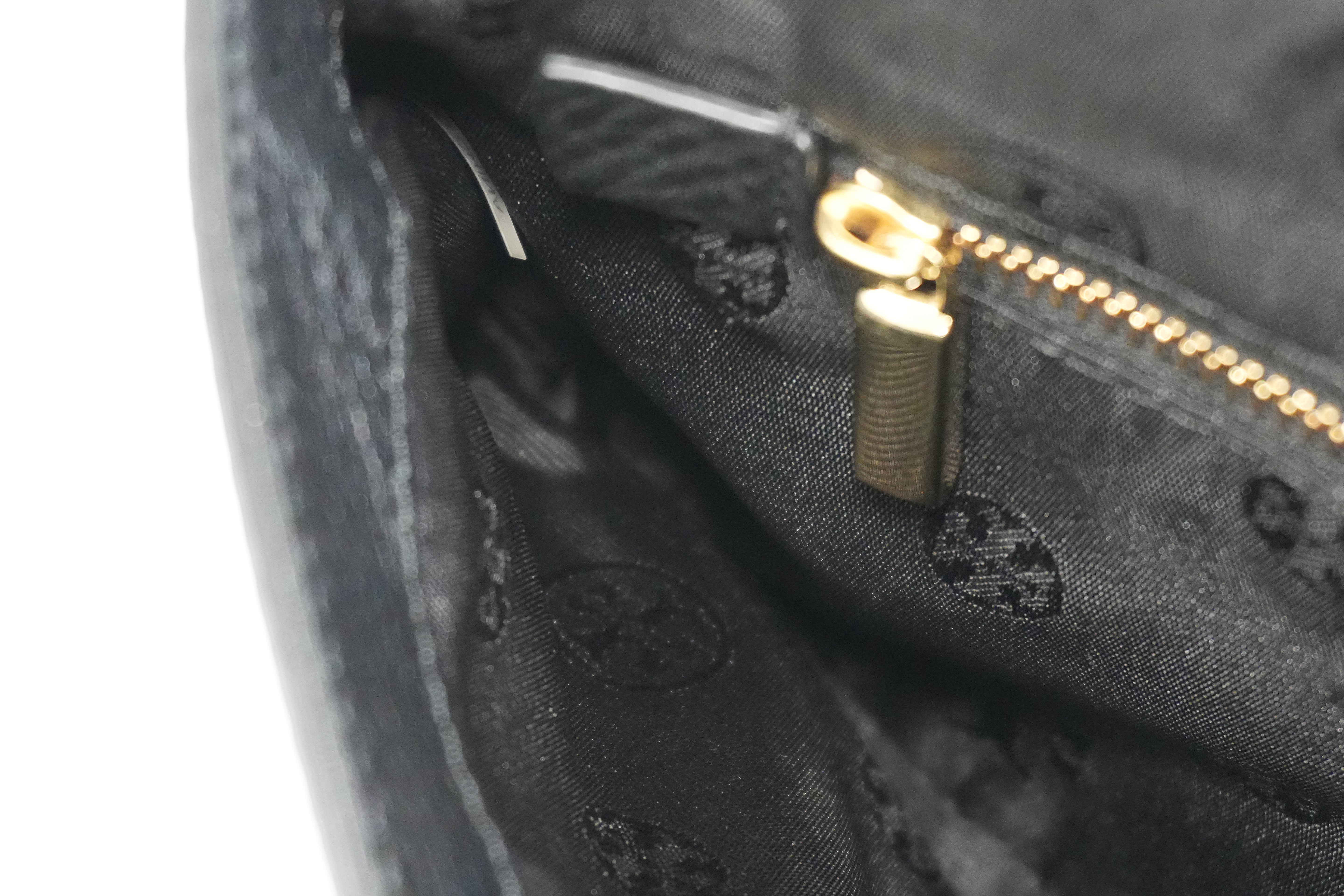 Pre-owned Tory Burch Chain Shoulder Bag Black