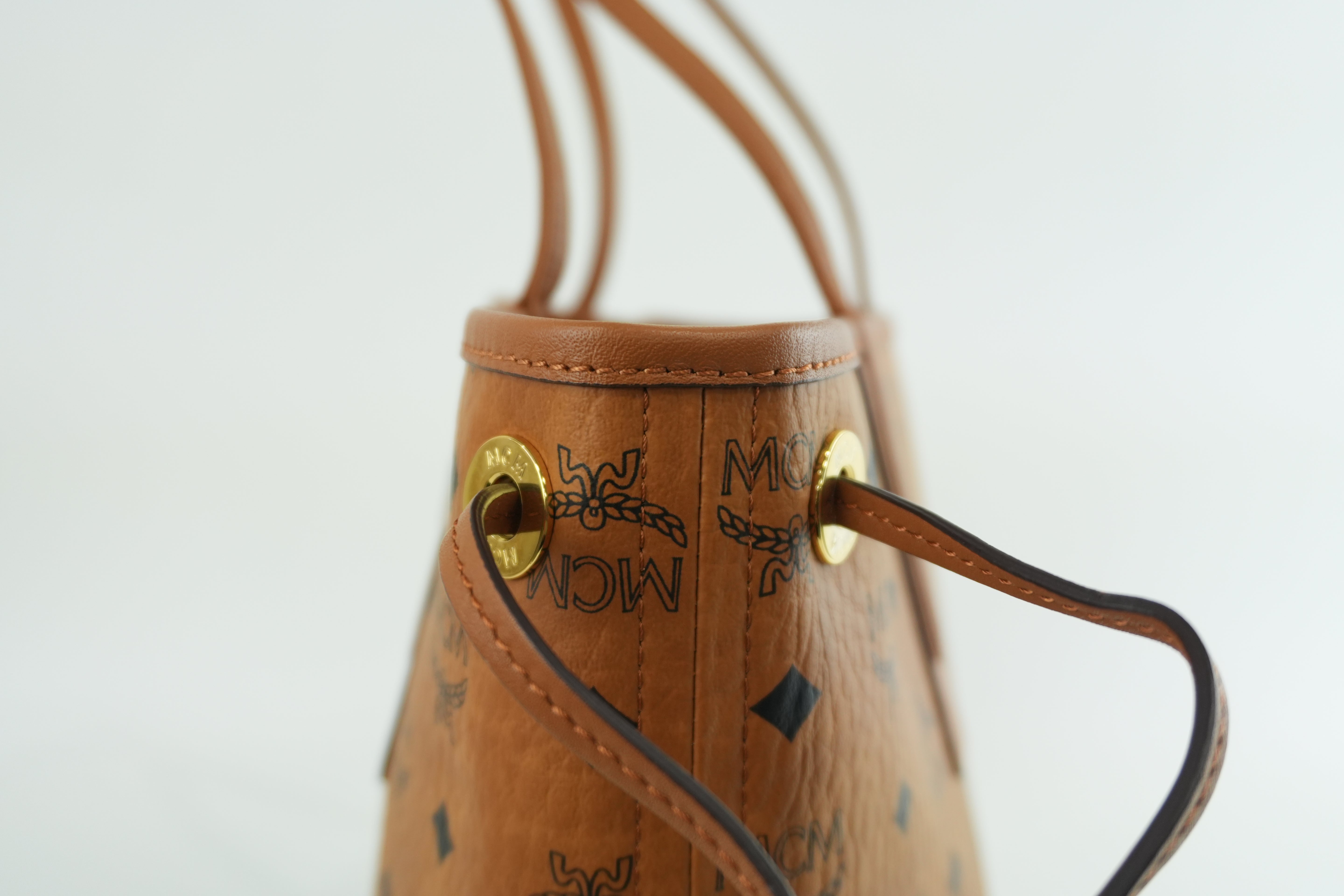 MCM Tote Bag Cognac Used