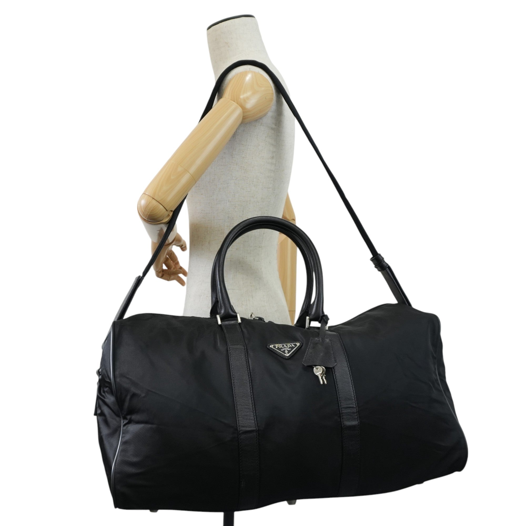 Prada Boston Bag Black Used