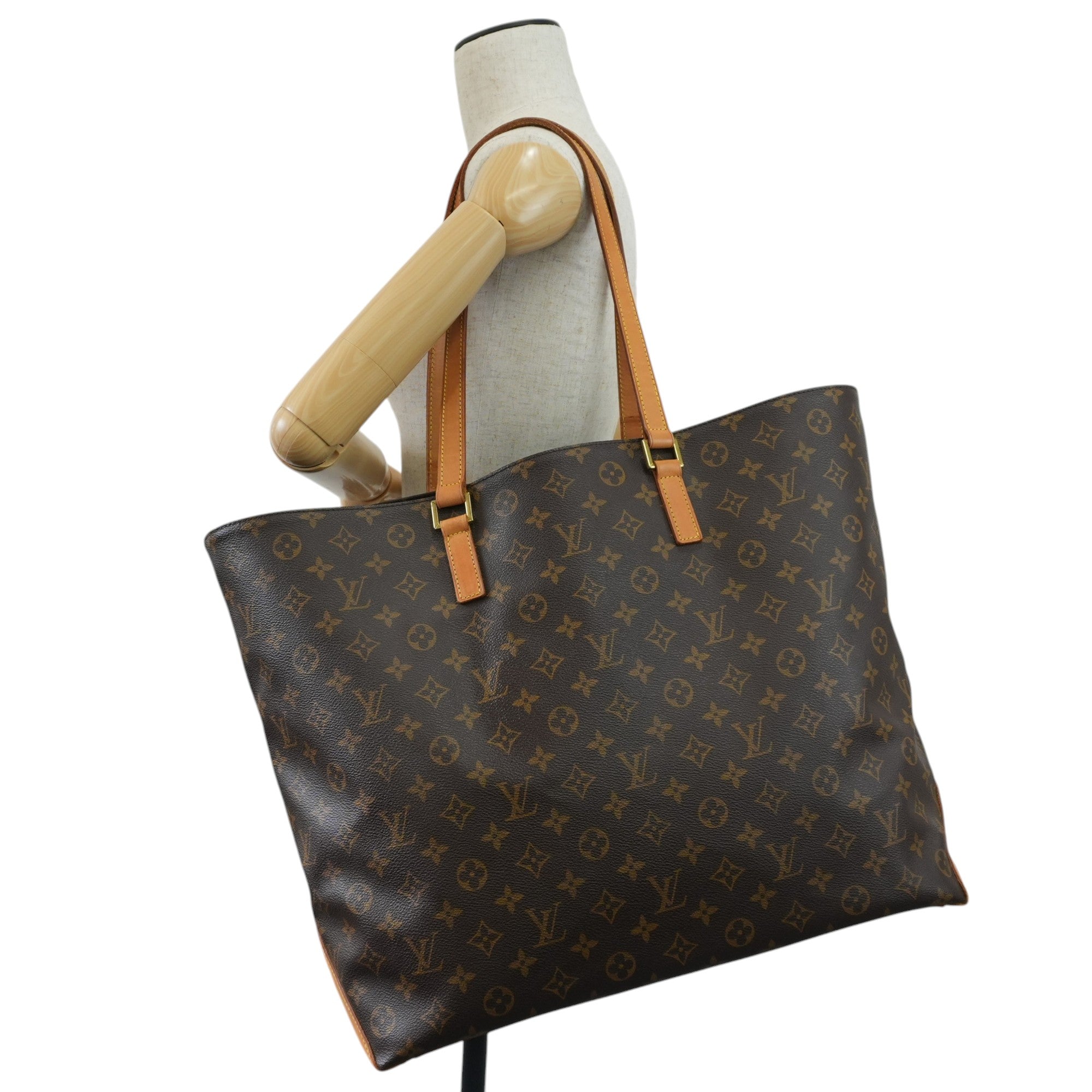 Louis Vuitton Monogram Cabas Alto Shoulder Tote Bag Used
