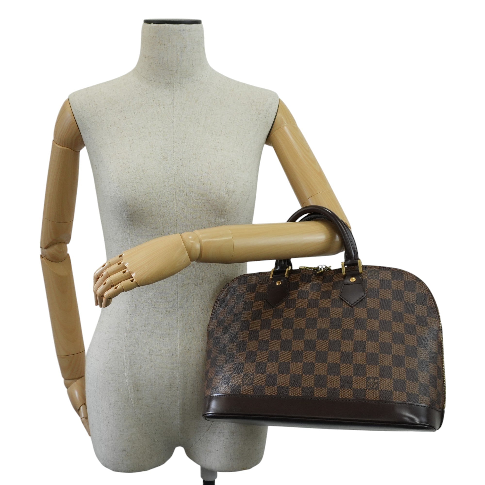 Louis Vuitton Damier Ebene Alma PM Handbag Used