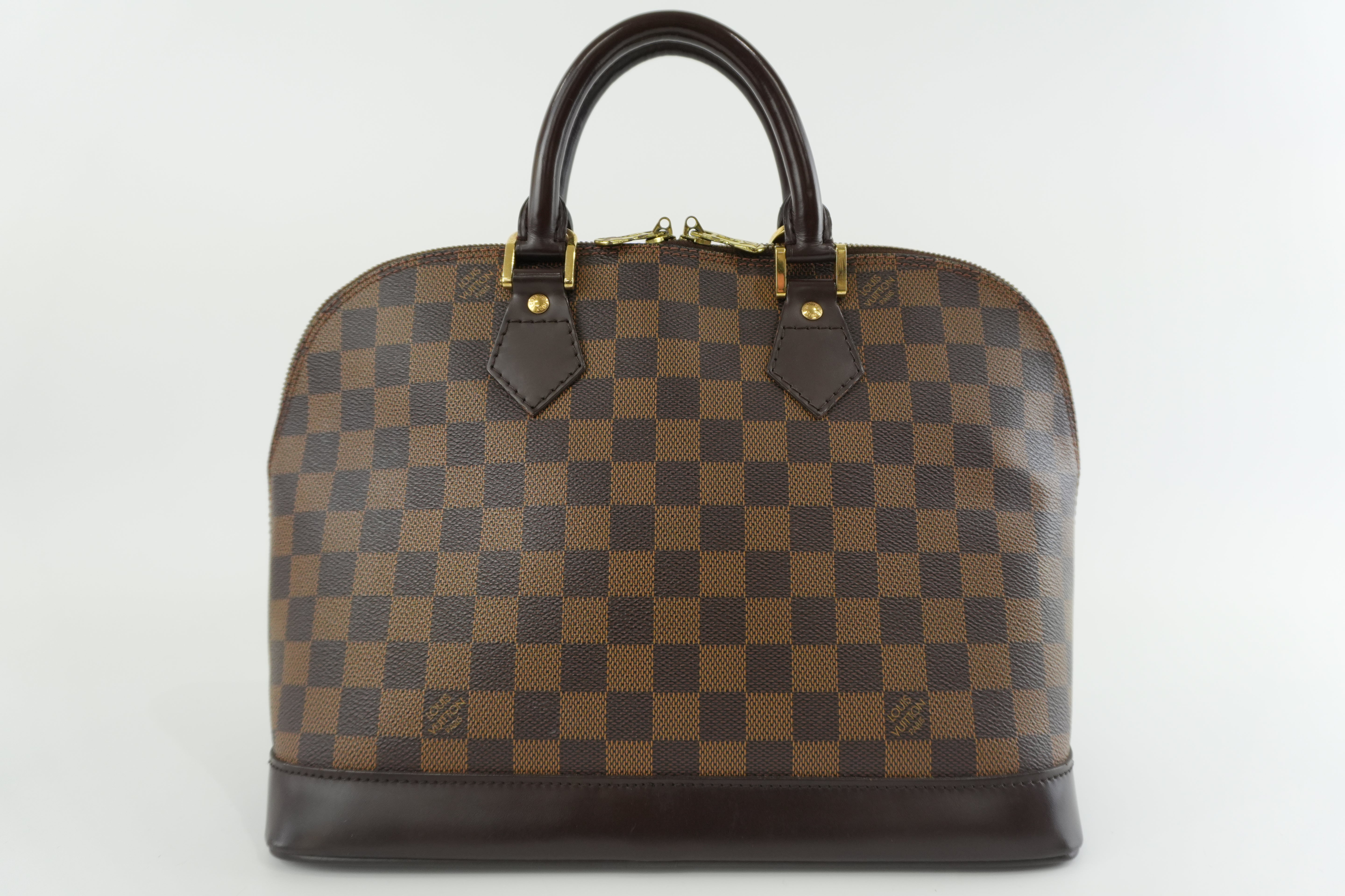 Louis Vuitton Damier Ebene Alma PM Handbag Used