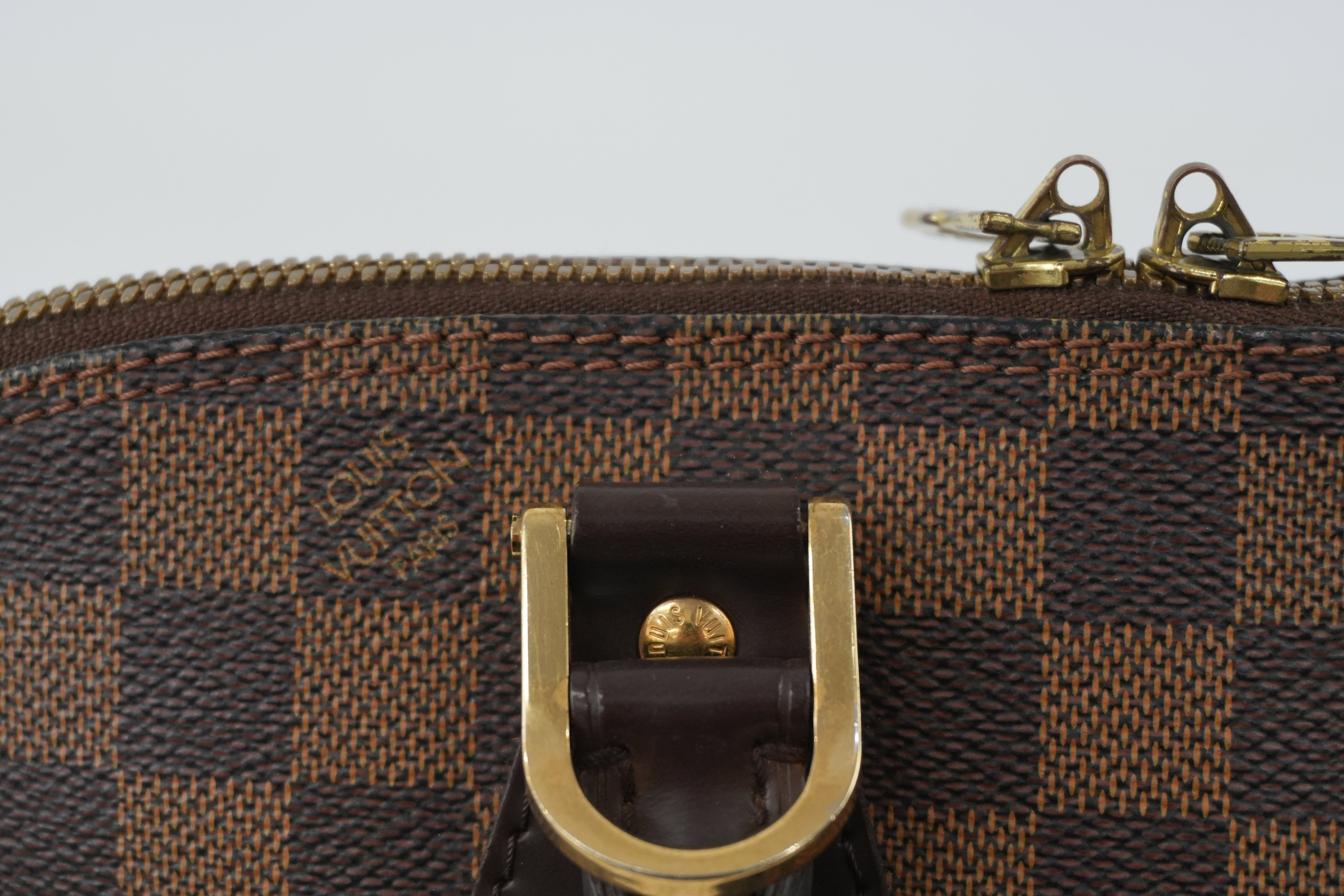 Louis Vuitton Damier Ebene Alma PM Handbag Used
