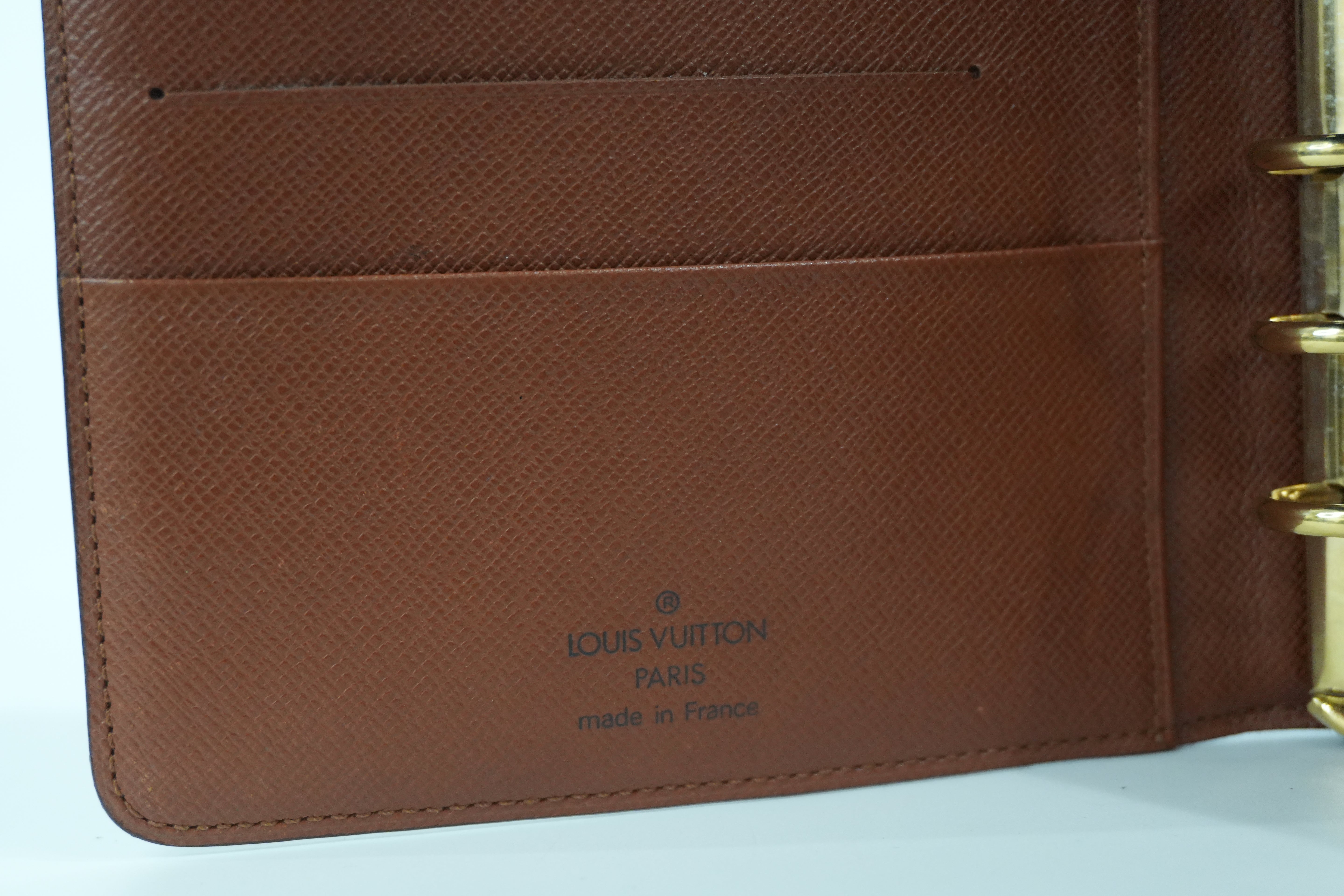 Pre-owned Louis Vuitton Monogram Agenda MM Cover