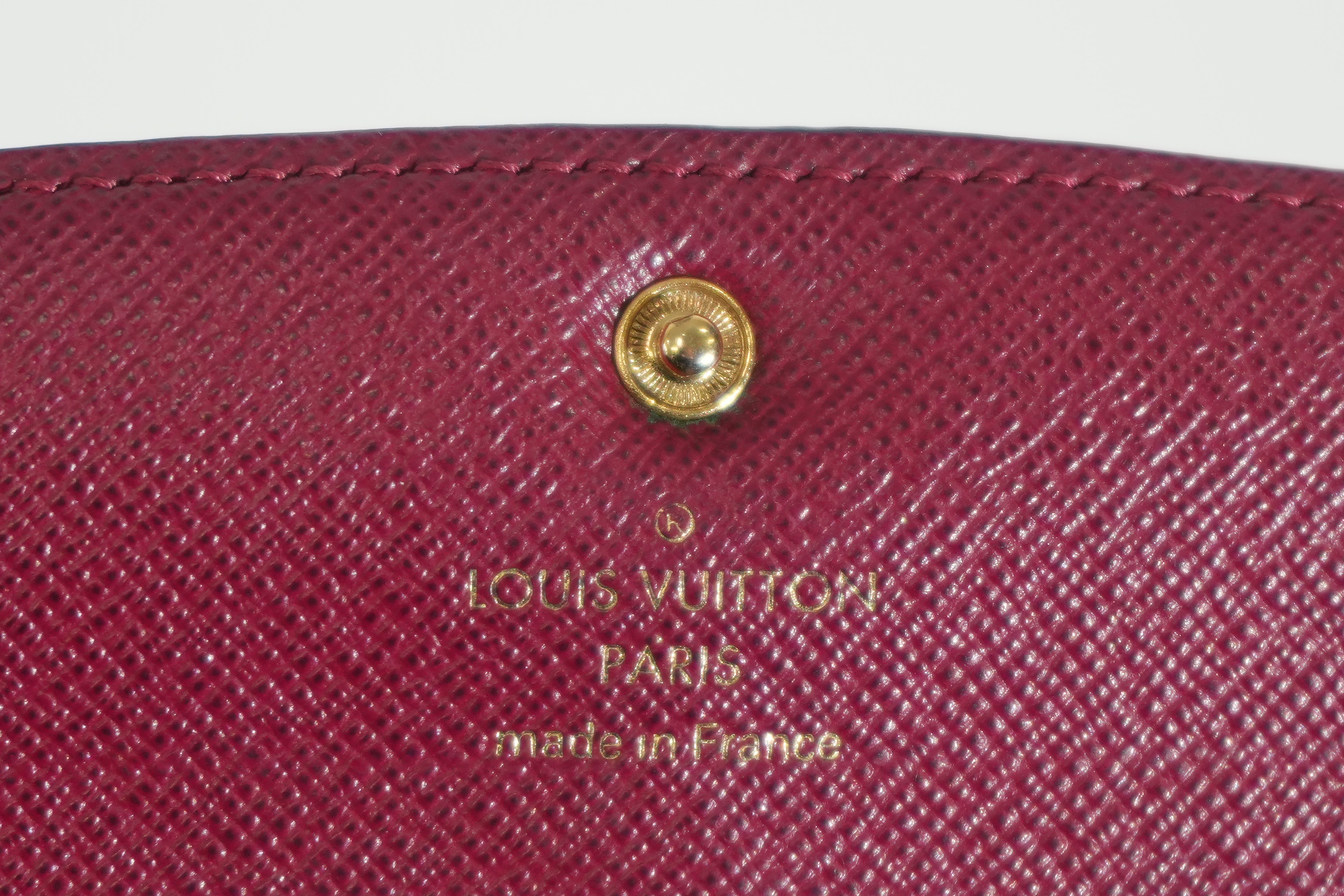Pre-owned Louis Vuitton Monogram Emily Wallet Pink