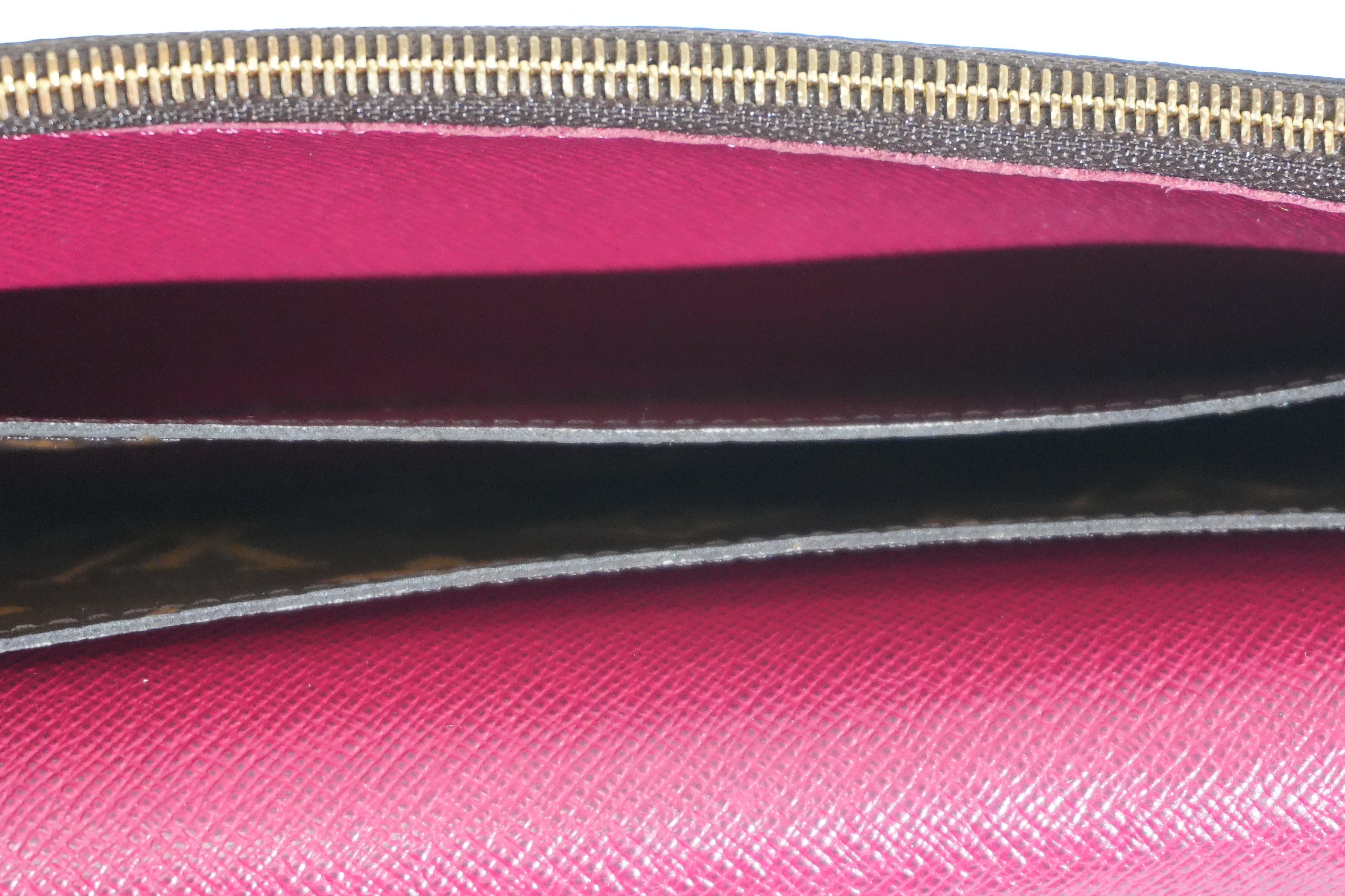 Pre-owned Louis Vuitton Monogram Emily Wallet Pink